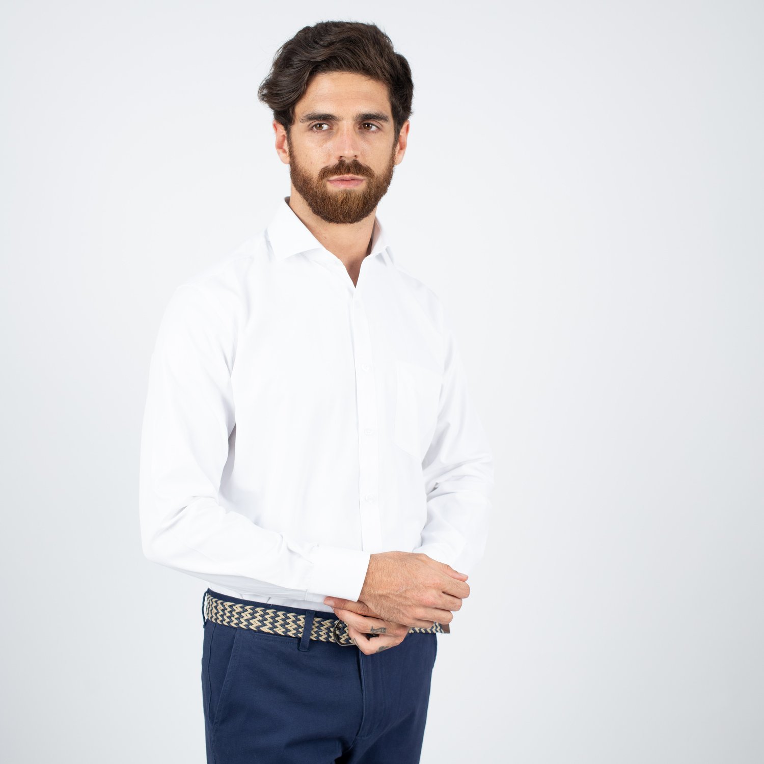 CAMISA ML VESTIR ETIQUETA AZUL PC-6009CAA - Imagen 10