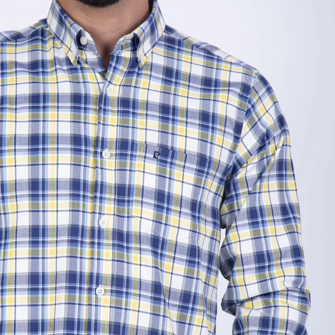 Camisa ML Sport con Cuello Frances ETQ AZUL PC-61603CA - Imagen 9