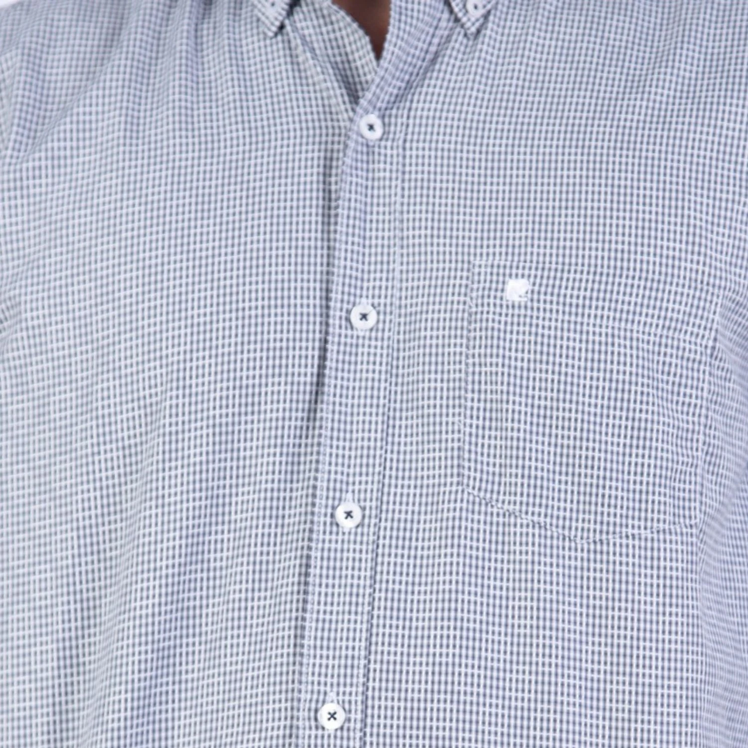 Camisa ML Color Entero ETQ AZUL con cuello frances PC-61600CA - Imagen 9