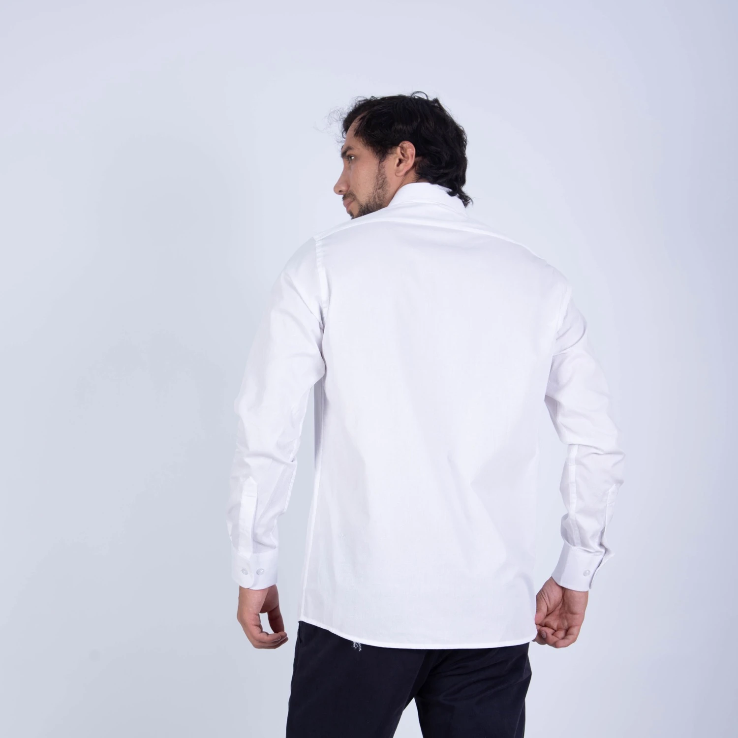 Camisa ML de Vestir Sport Etiqueta Azul con cuello frances PC-6105CA - Imagen 3