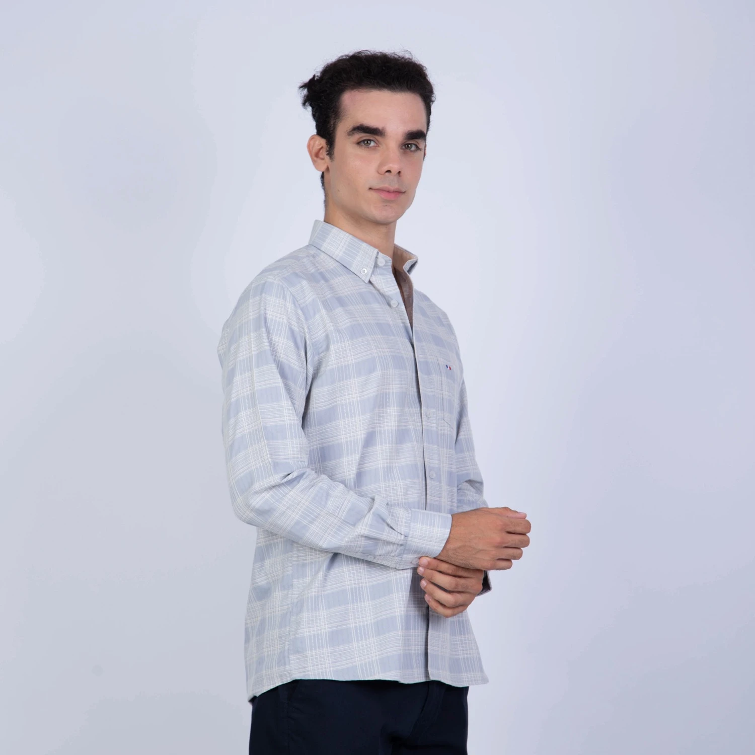 Camisa ML Etiqueta Azul con diseño frances PC-61611CA - Imagen 11