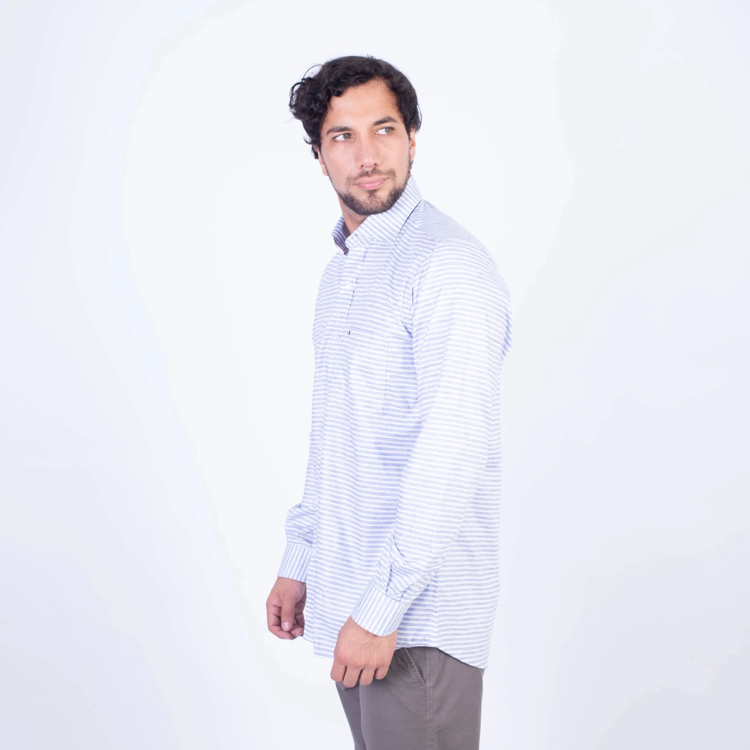 CAMISA ML ETQ ITALY LINO PC-61808CAA - Imagen 15