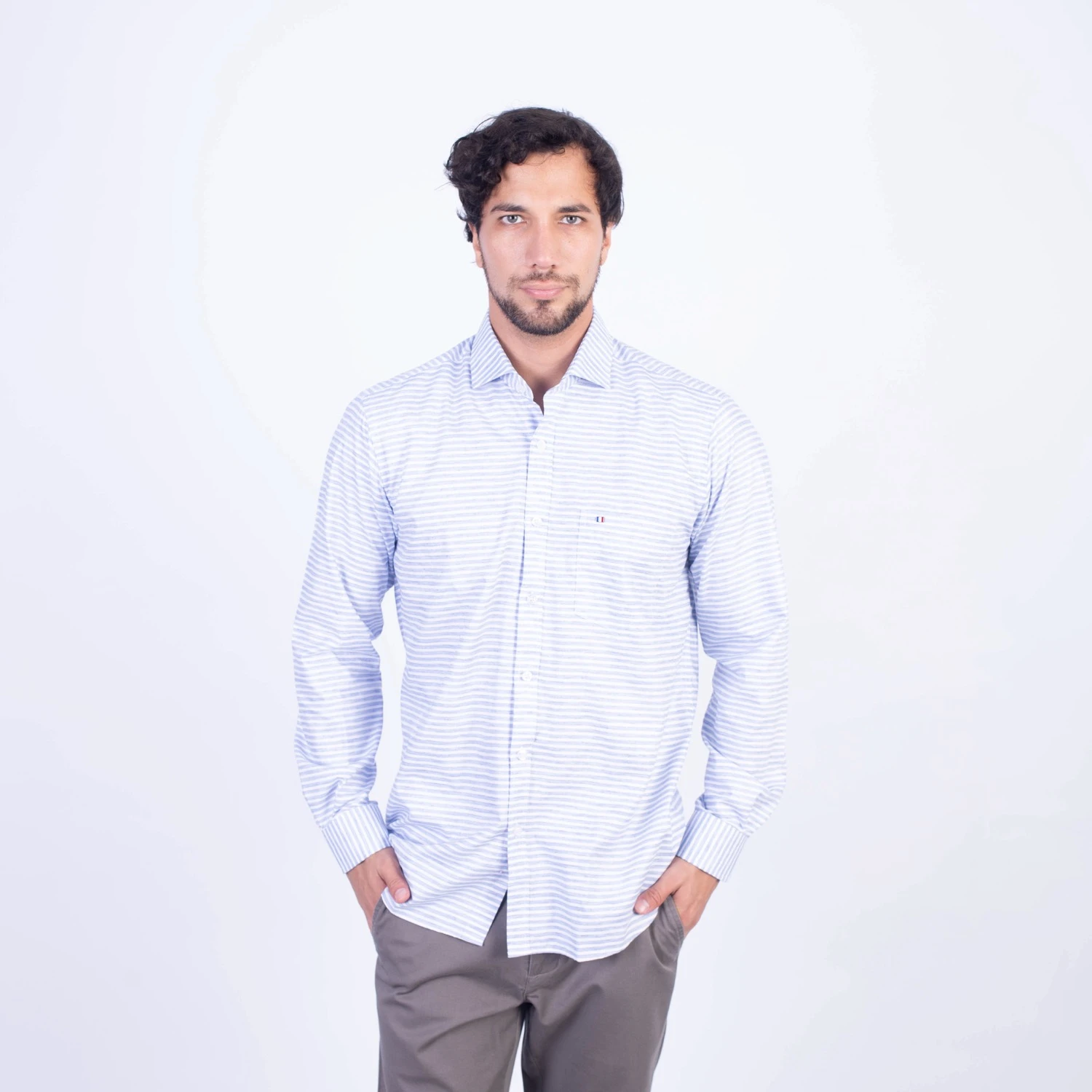 CAMISA ML ETQ ITALY LINO PC-61808CAA - Imagen 18