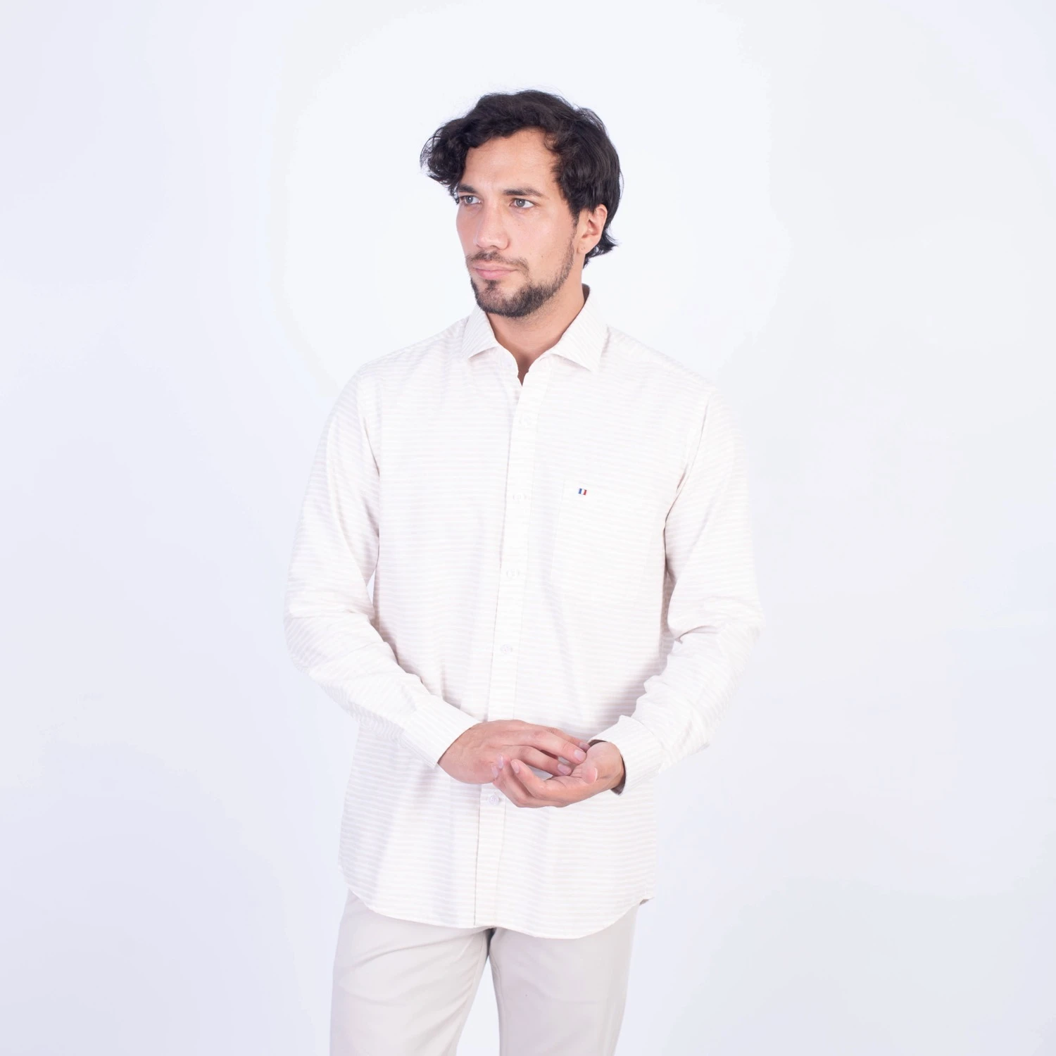 CAMISA ML ETQ ITALY LINO PC-61808CAA - Imagen 8