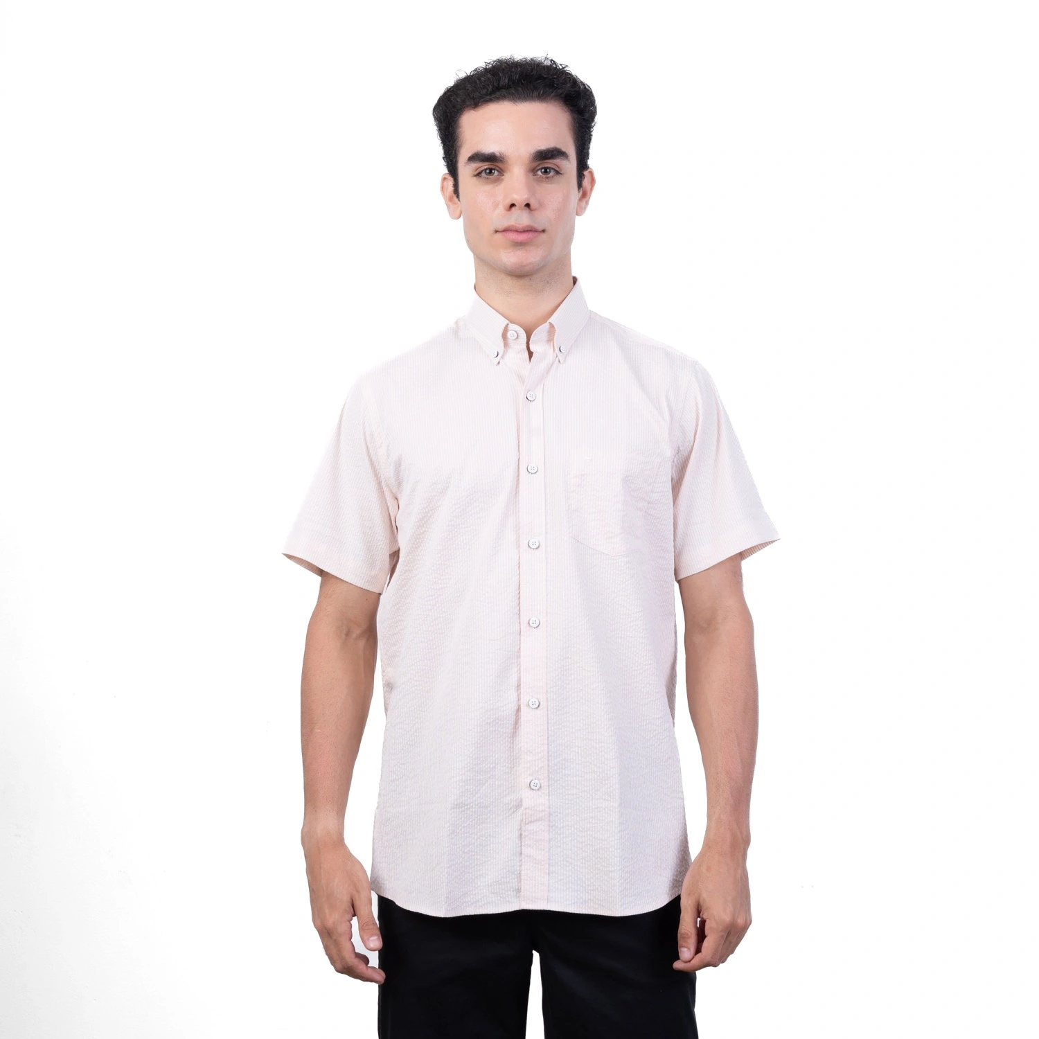 Camisa ML Etiqueta Azul con diseño frances PC-62638CAA - Imagen 2