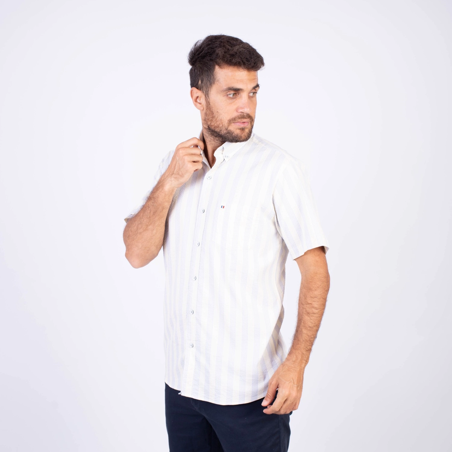Camisa MC Seersucker PC-62633CAA - Imagen 4