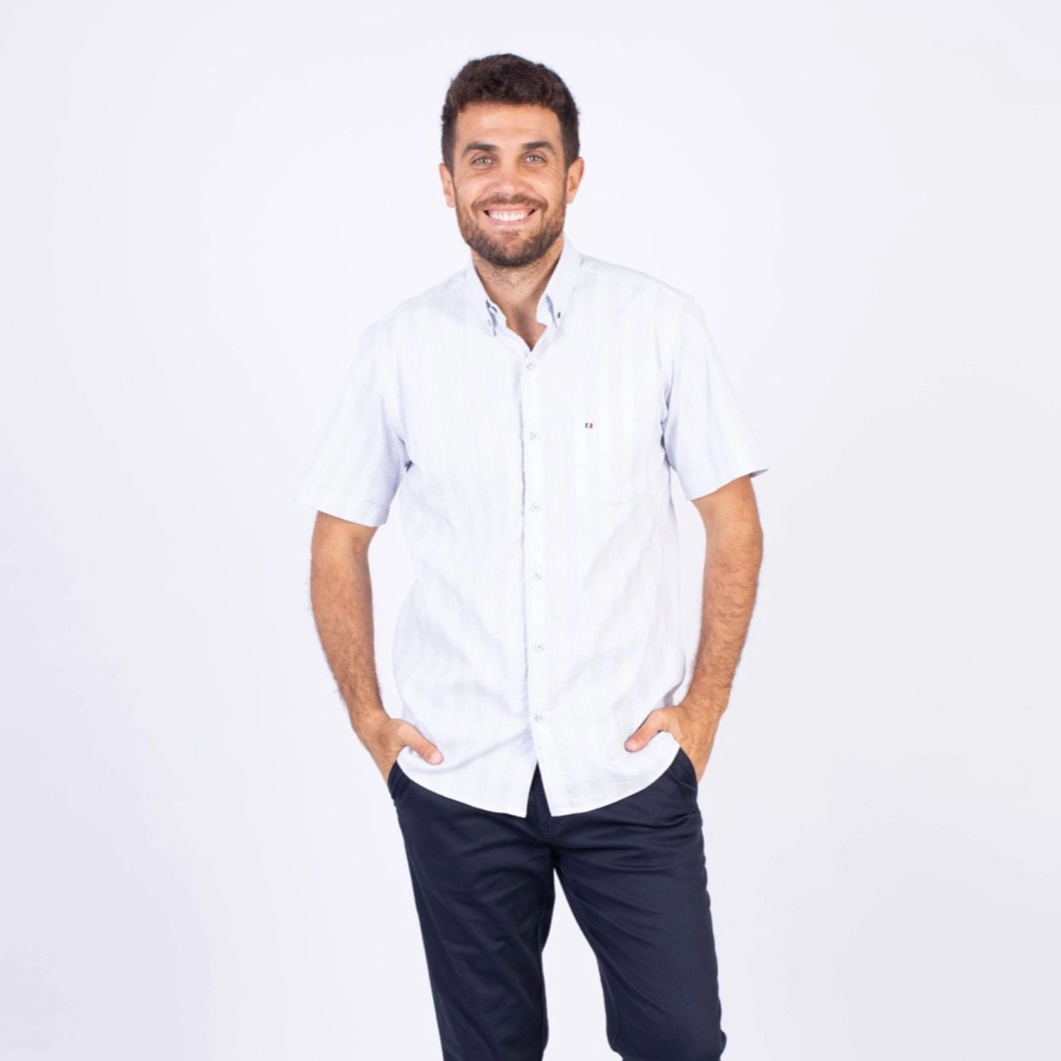 Camisa MC Seersucker PC-62633CAA - Imagen 3