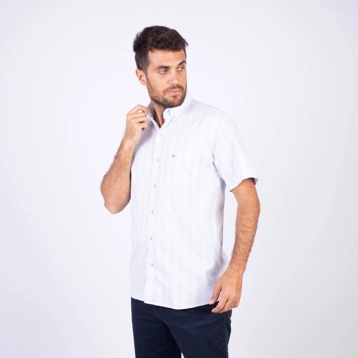 Camisa MC Seersucker PC-62633CAA - Imagen 8