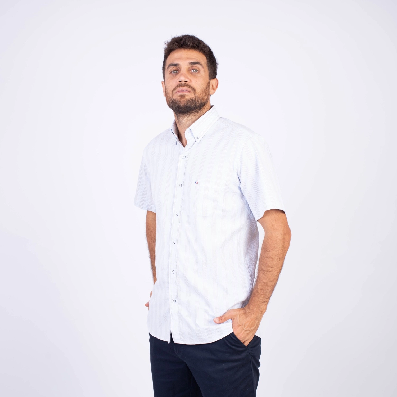 Camisa MC Seersucker PC-62633CAA - Imagen 7