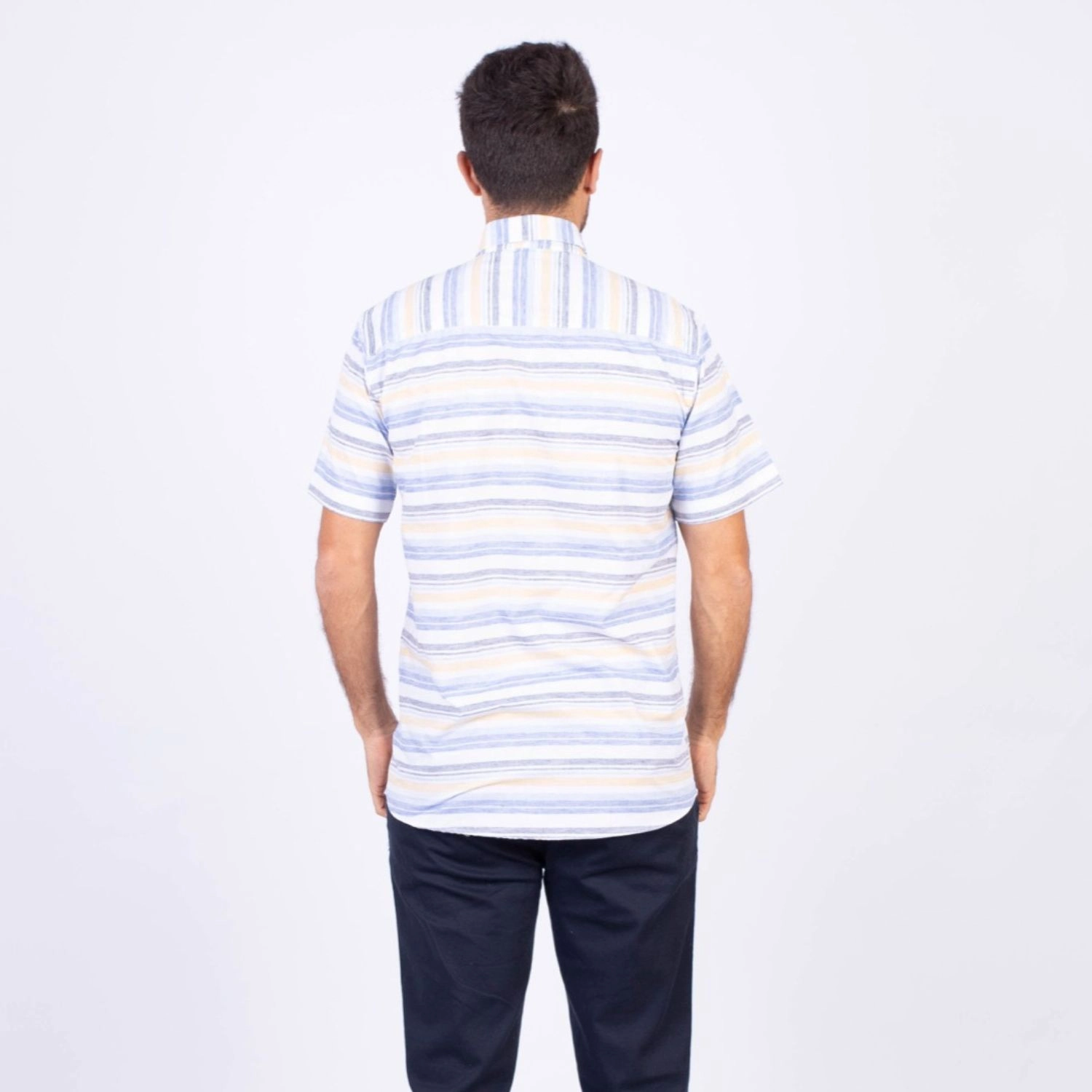 Camisa MC Etiqueta Azul con diseño Francés PC-62635CAA - Imagen 6