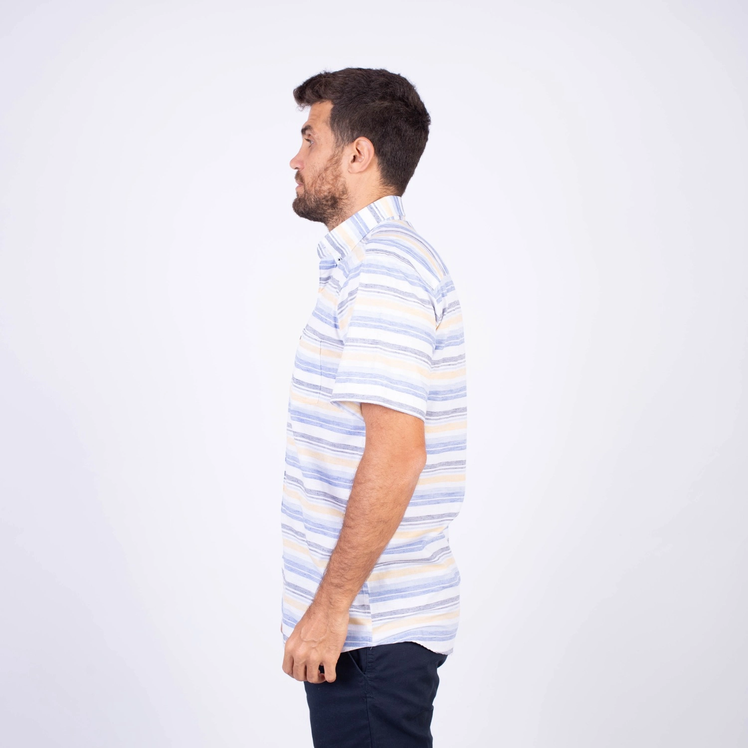 Camisa MC Etiqueta Azul con diseño Francés PC-62635CAA - Imagen 4