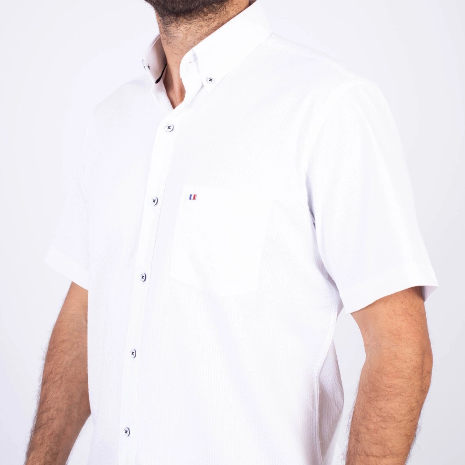 Camisa MC Seersucker Etiqueta Azul PC-62632CAA - Imagen 15