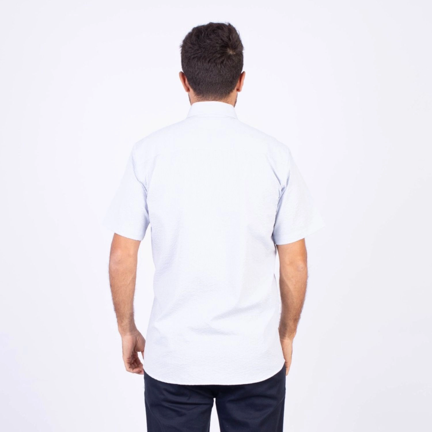 Camisa MC Seersucker Etiqueta Azul PC-62632CAA - Imagen 7