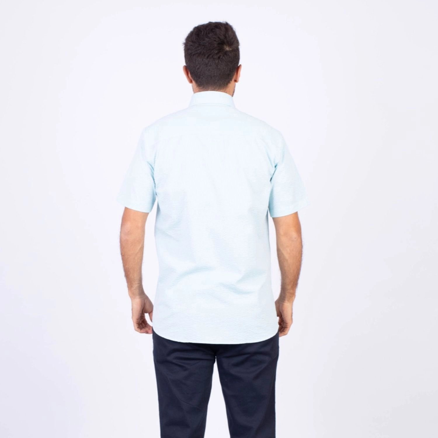 Camisa MC Seersucker Etiqueta Azul PC-62632CAA - Imagen 13