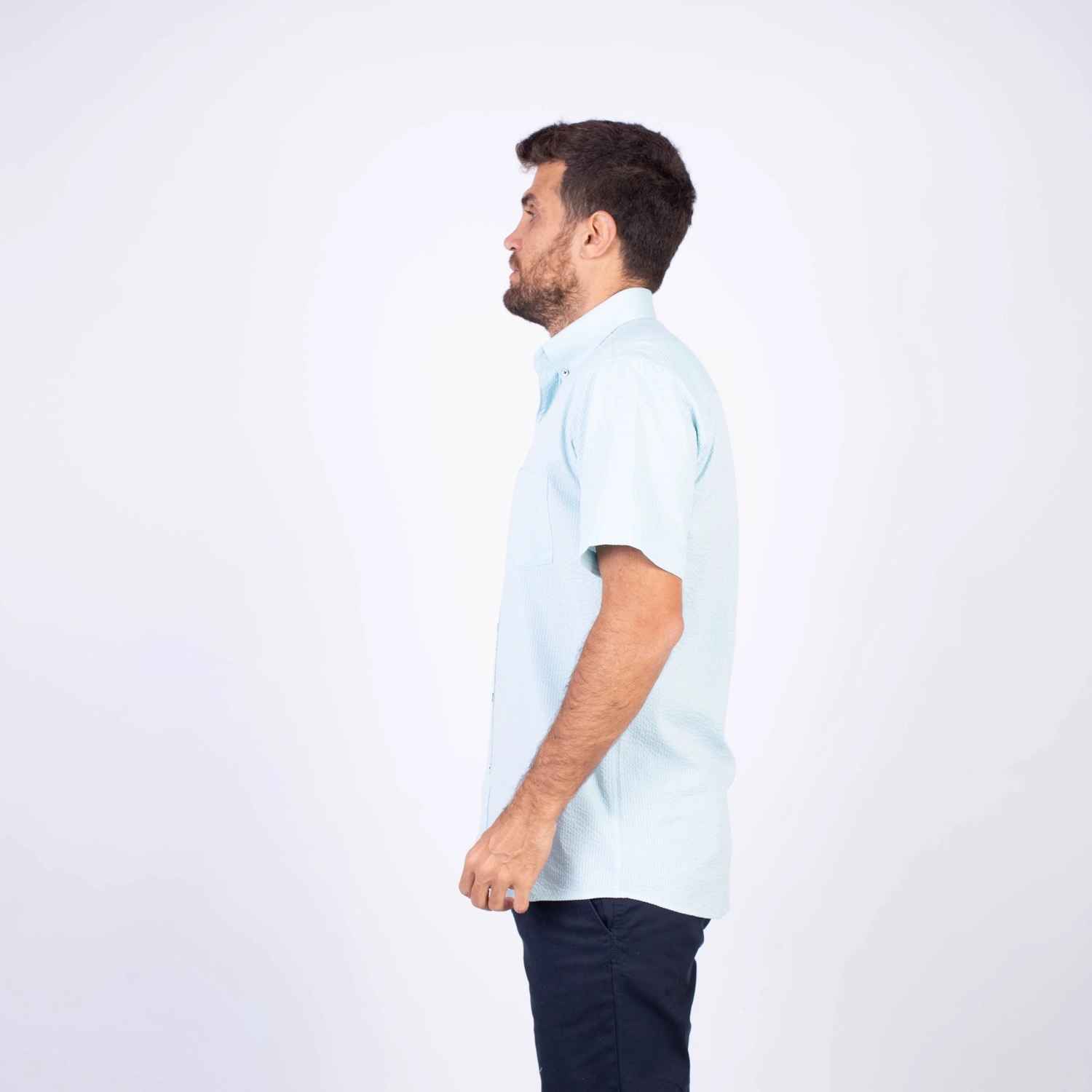 Camisa MC Seersucker Etiqueta Azul PC-62632CAA - Imagen 10