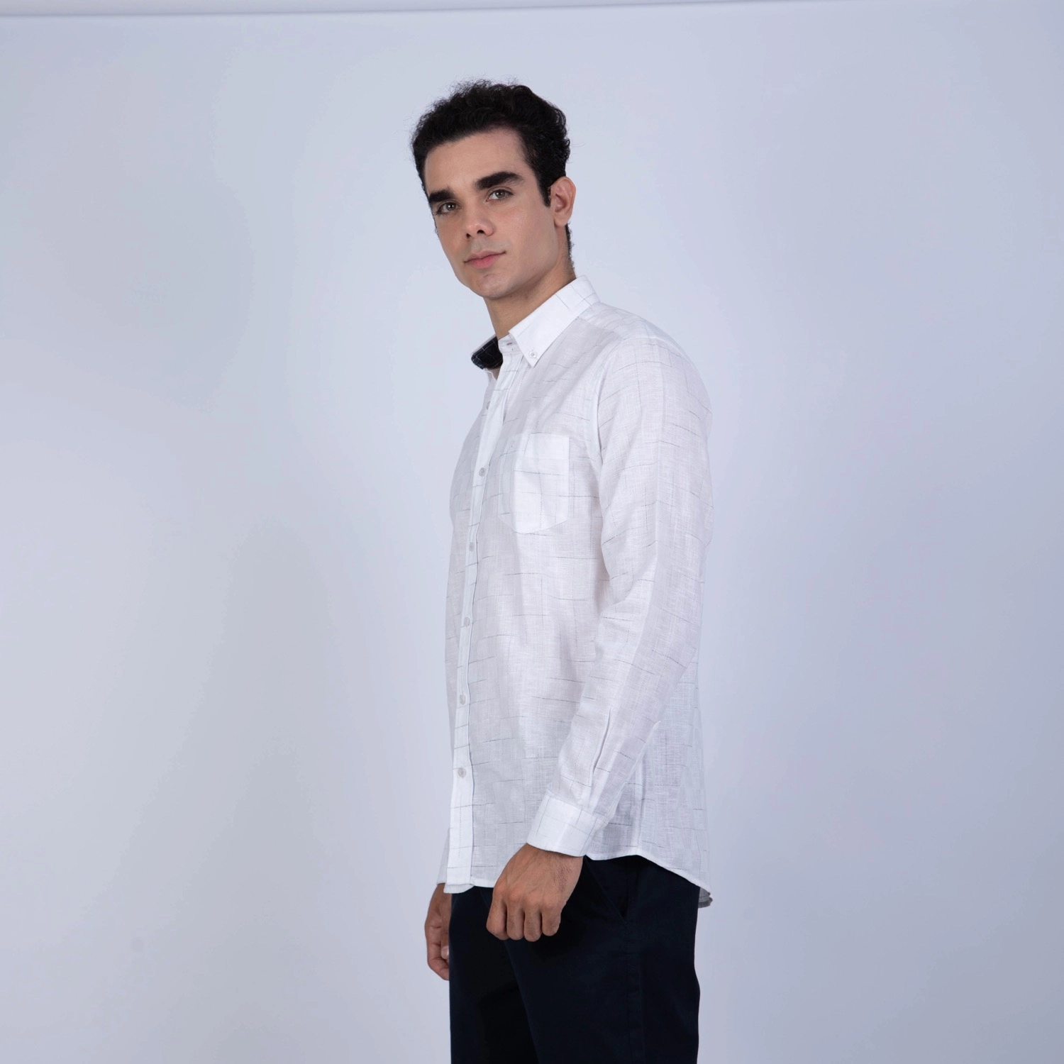 Camisa ML Etiqueta Azul con diseño frances PC-62612CAA - Imagen 6
