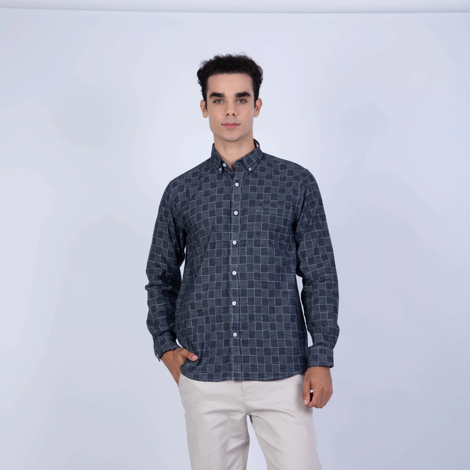 Camisa ML Etiqueta Azul con diseño frances PC-62612CAA - Imagen 9