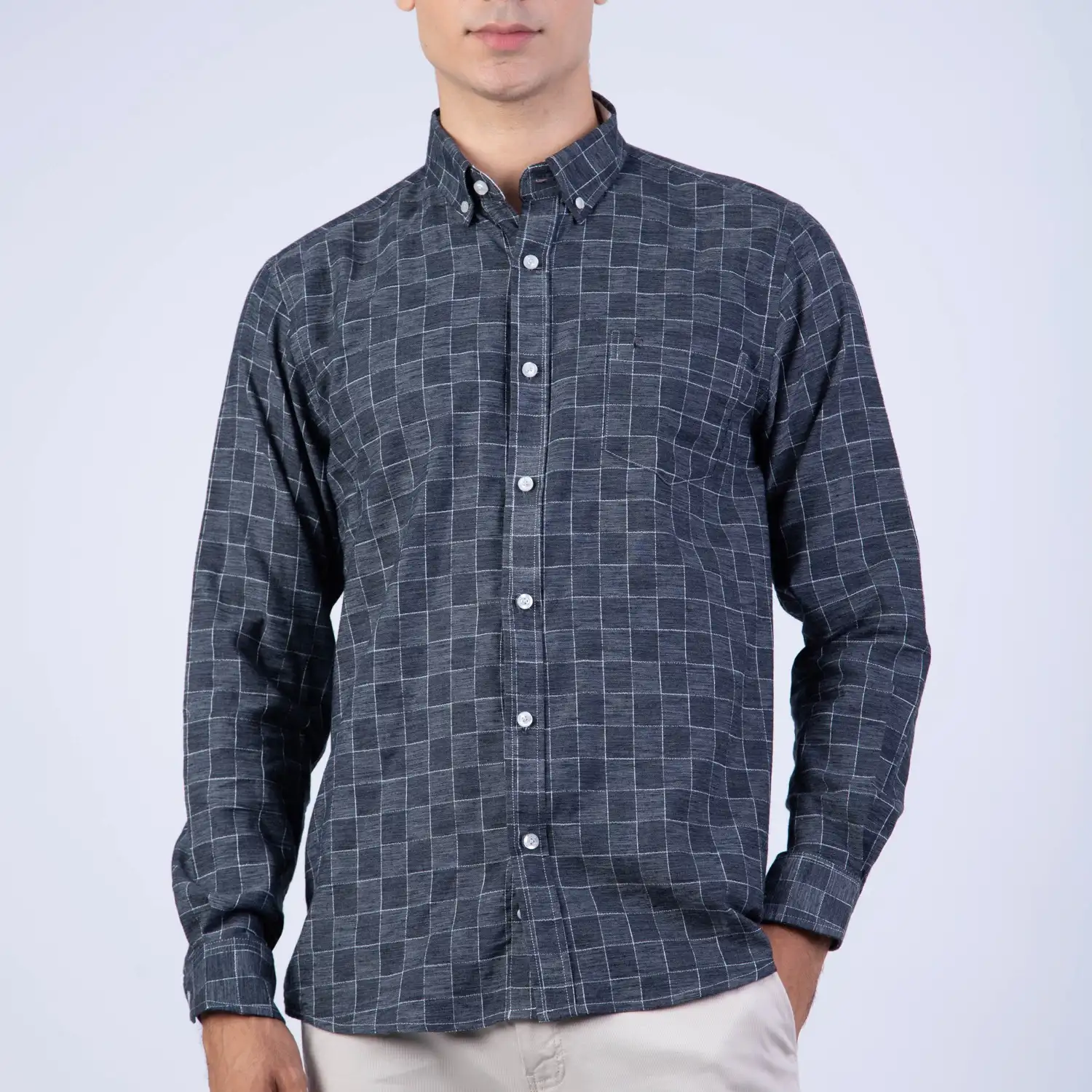 Camisa ML Etiqueta Azul con diseño frances PC-62612CAA - Imagen 8