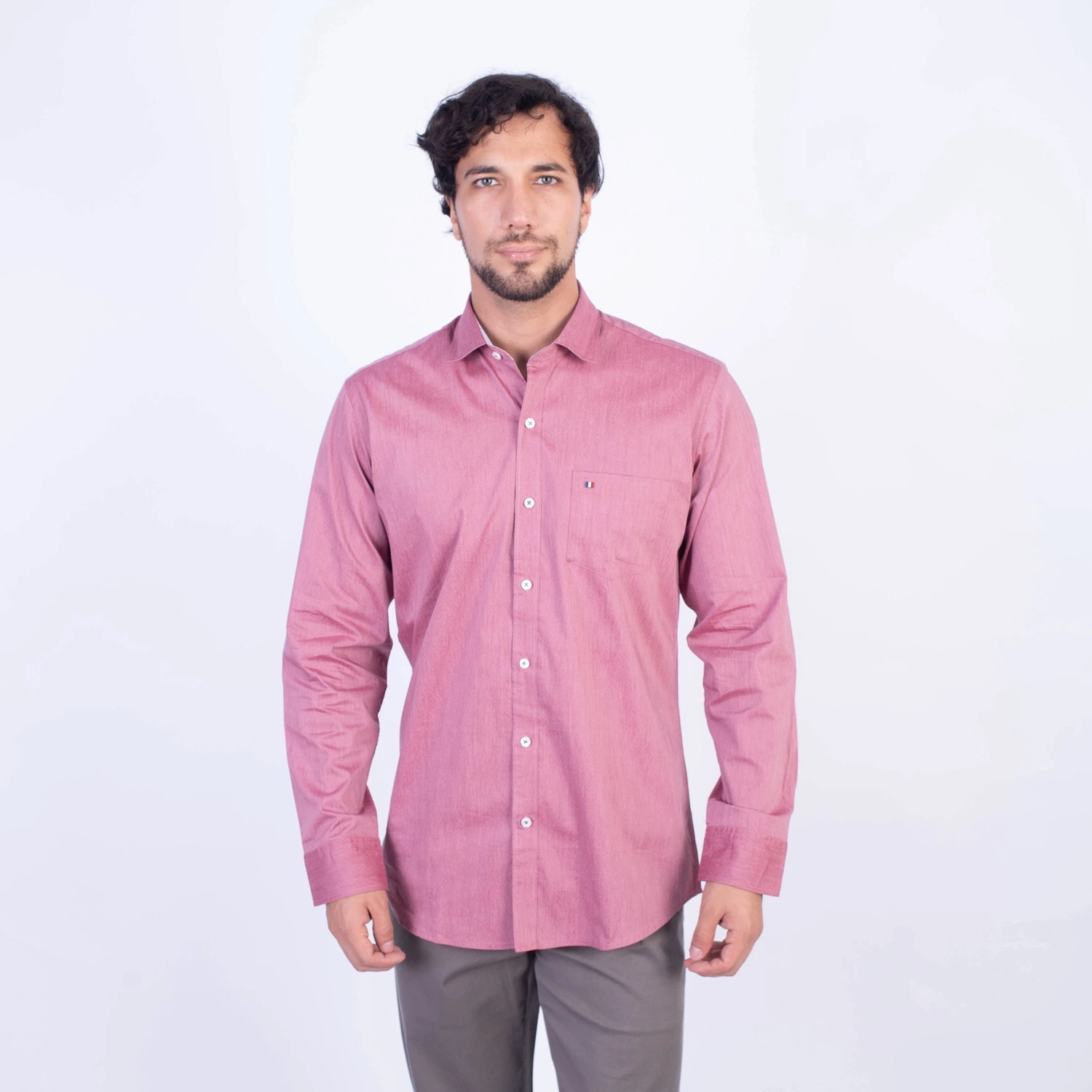 Camisa ML Popelina Etiqueta Azul con diseño frances PC-62650CA - Imagen 27
