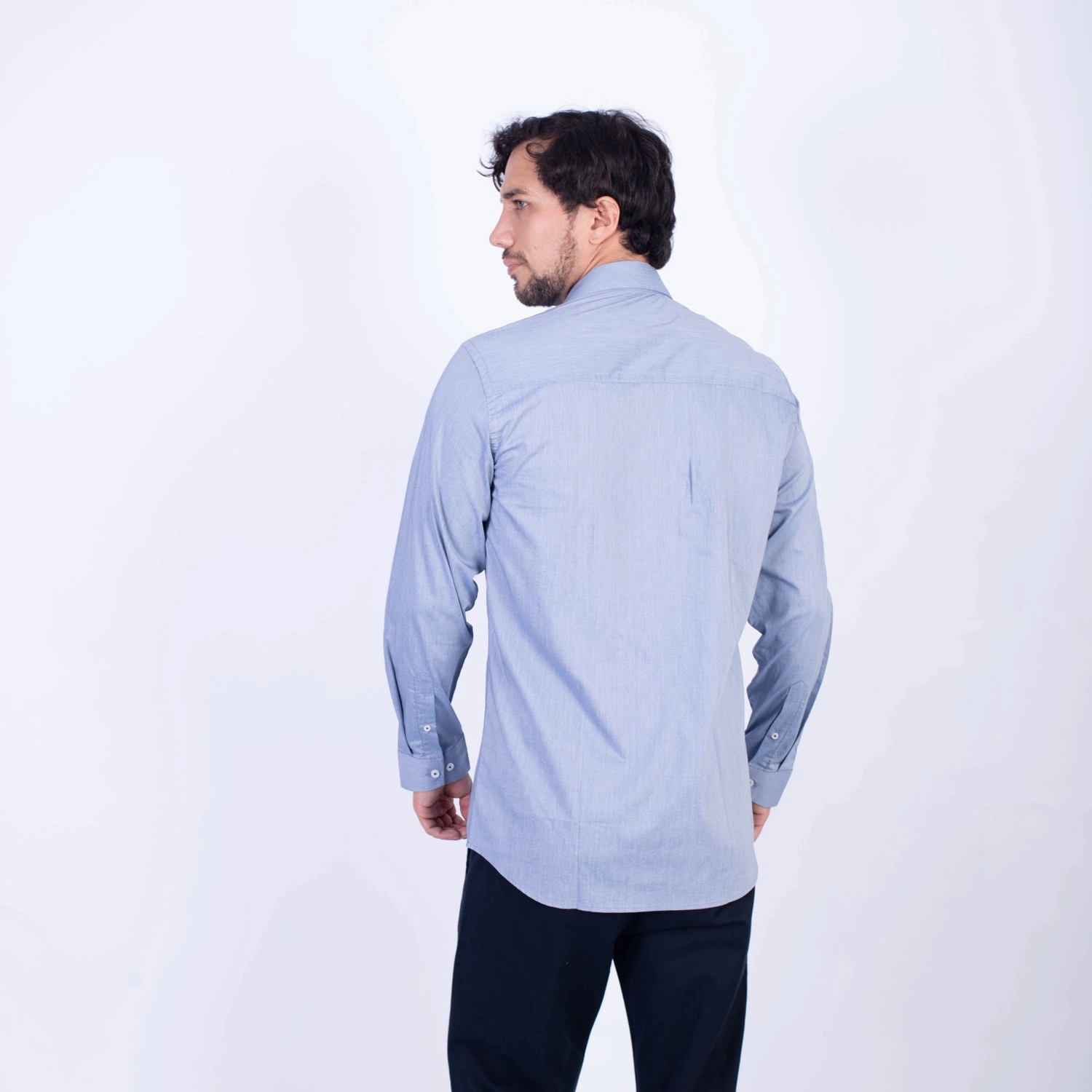 Camisa ML Popelina Etiqueta Azul con diseño frances PC-62650CA - Imagen 9