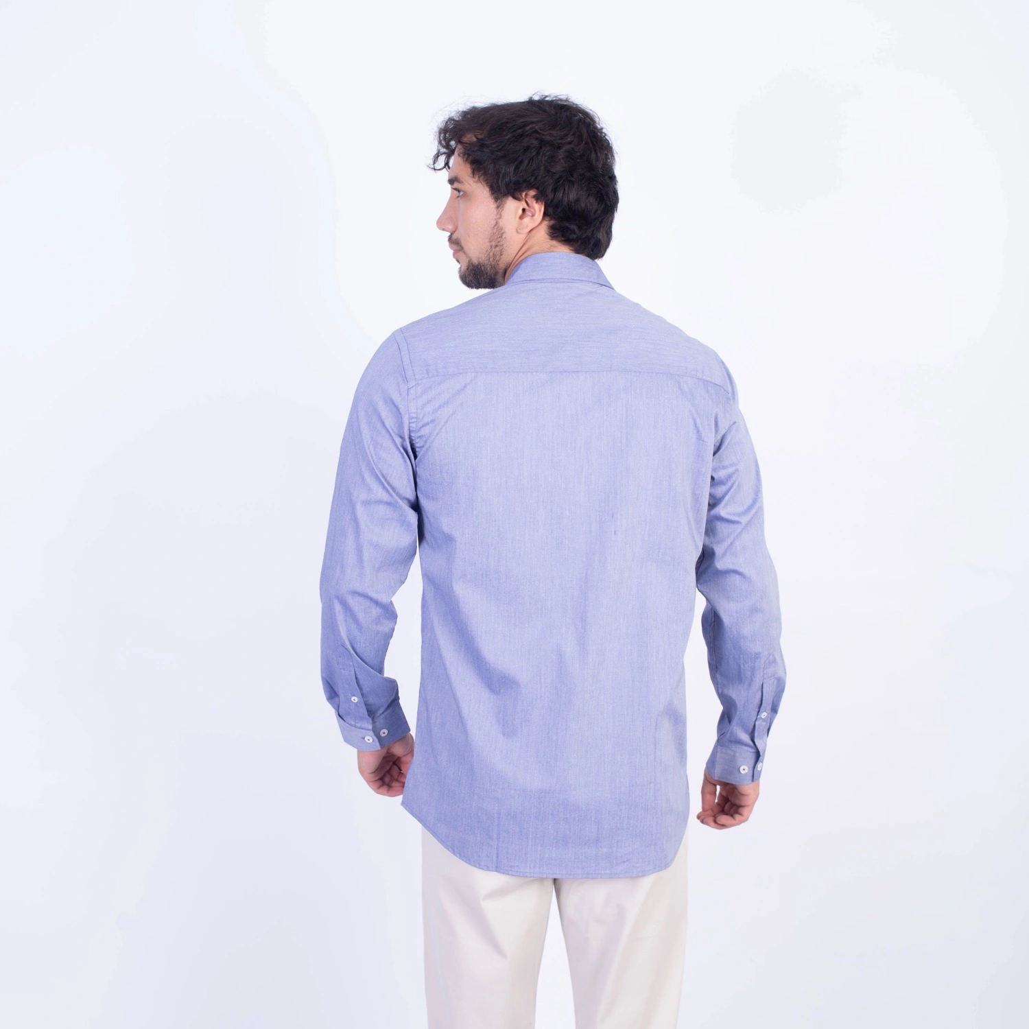 Camisa ML Popelina Etiqueta Azul con diseño frances PC-62650CA - Imagen 15