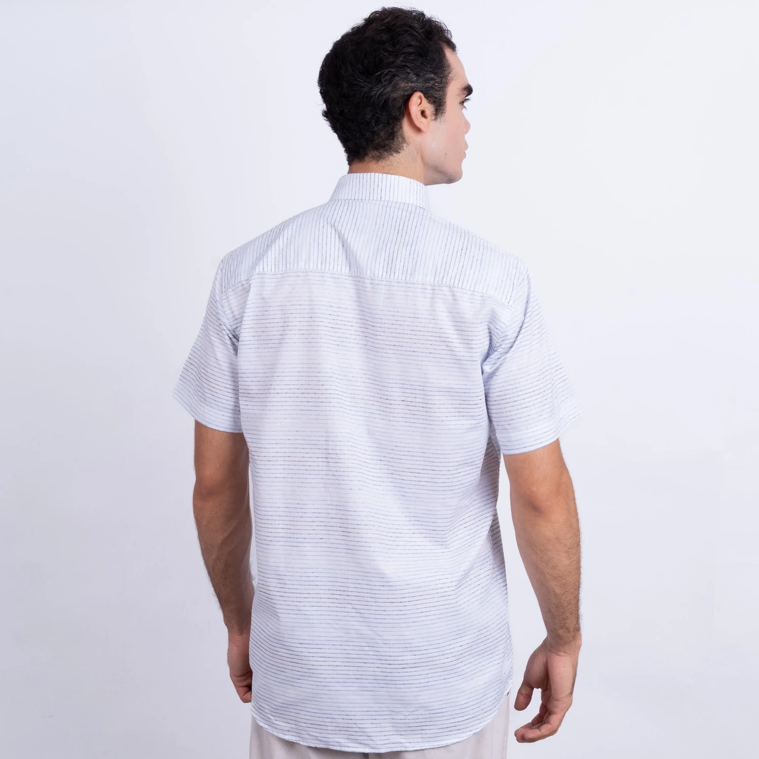 Camisa MC Etiqueta Linen Collection con diseño Francés PC-62431CA - Imagen 10