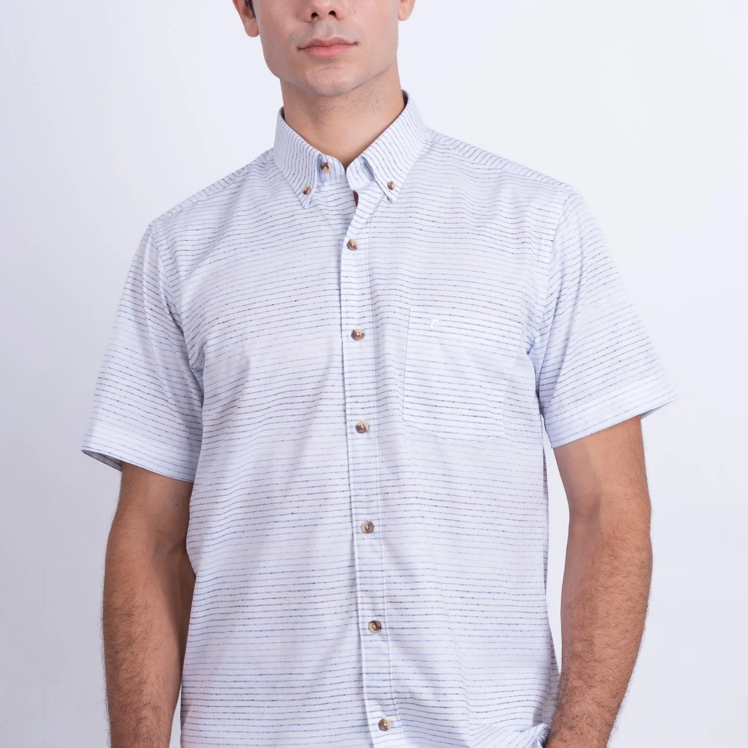 Camisa MC Etiqueta Linen Collection con diseño Francés PC-62431CA - Imagen 11