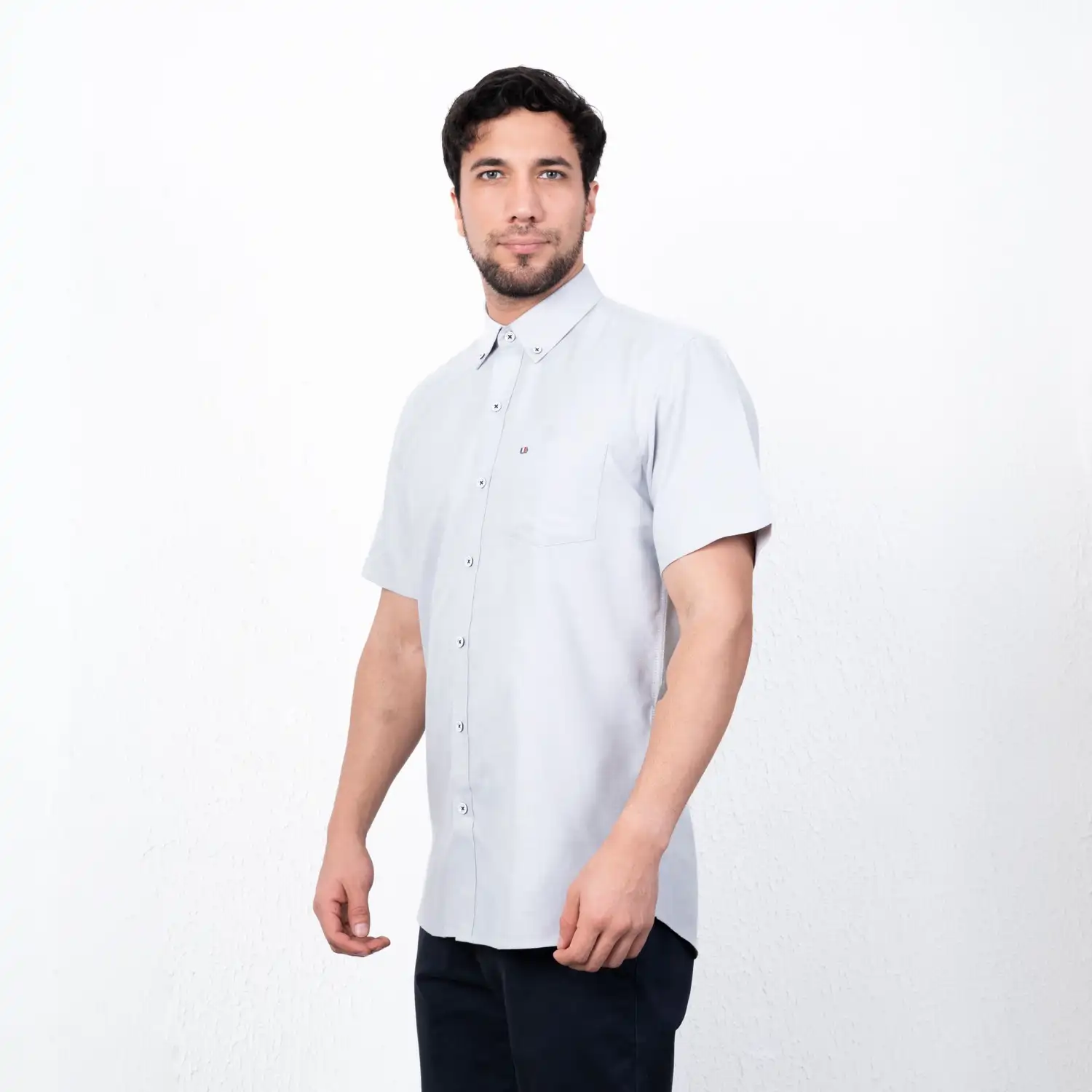 Camisa Oxford MC Etiqueta Azul con diseño Francés PC-62606CA - Imagen 5
