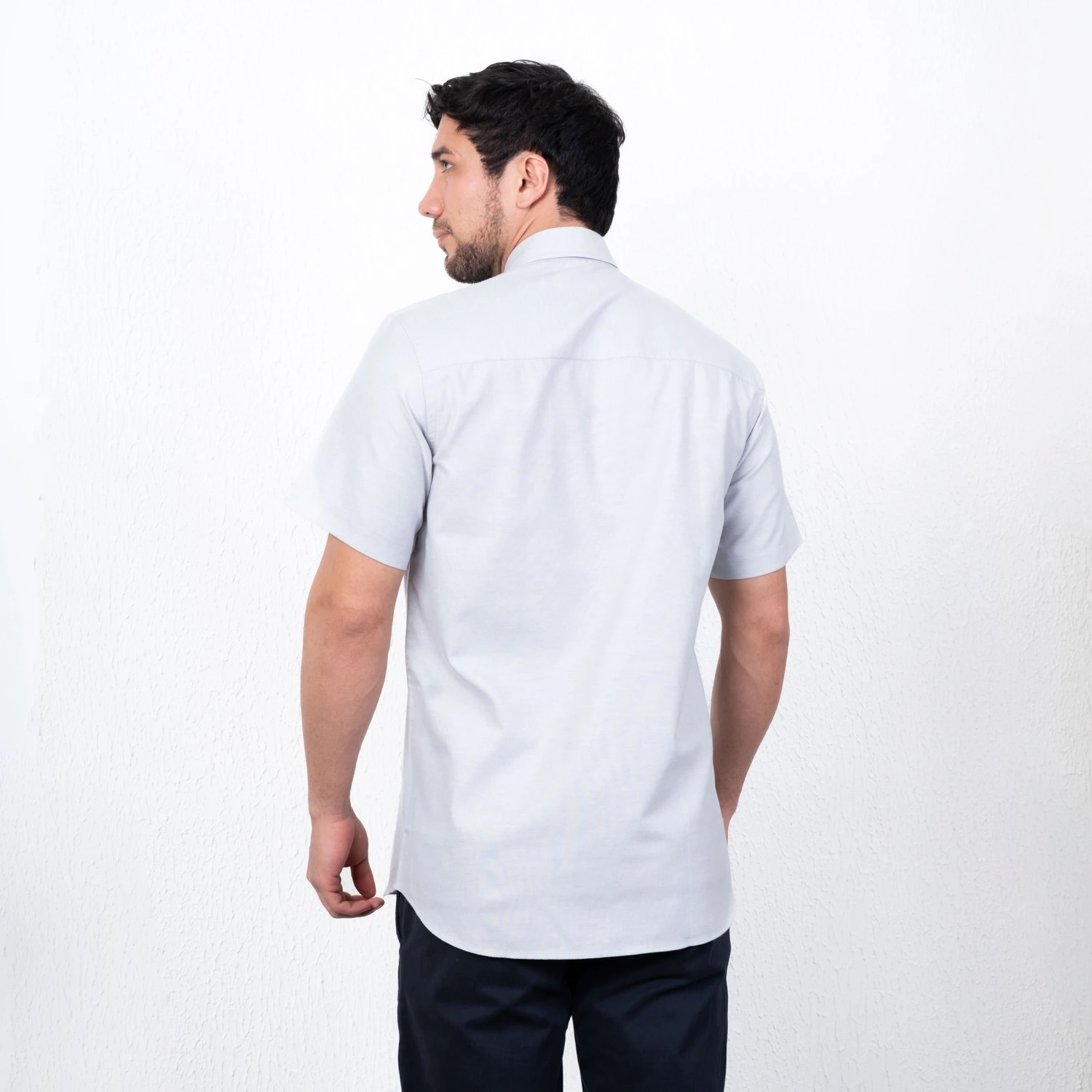 Camisa Oxford MC Etiqueta Azul con diseño Francés PC-62606CA - Imagen 4