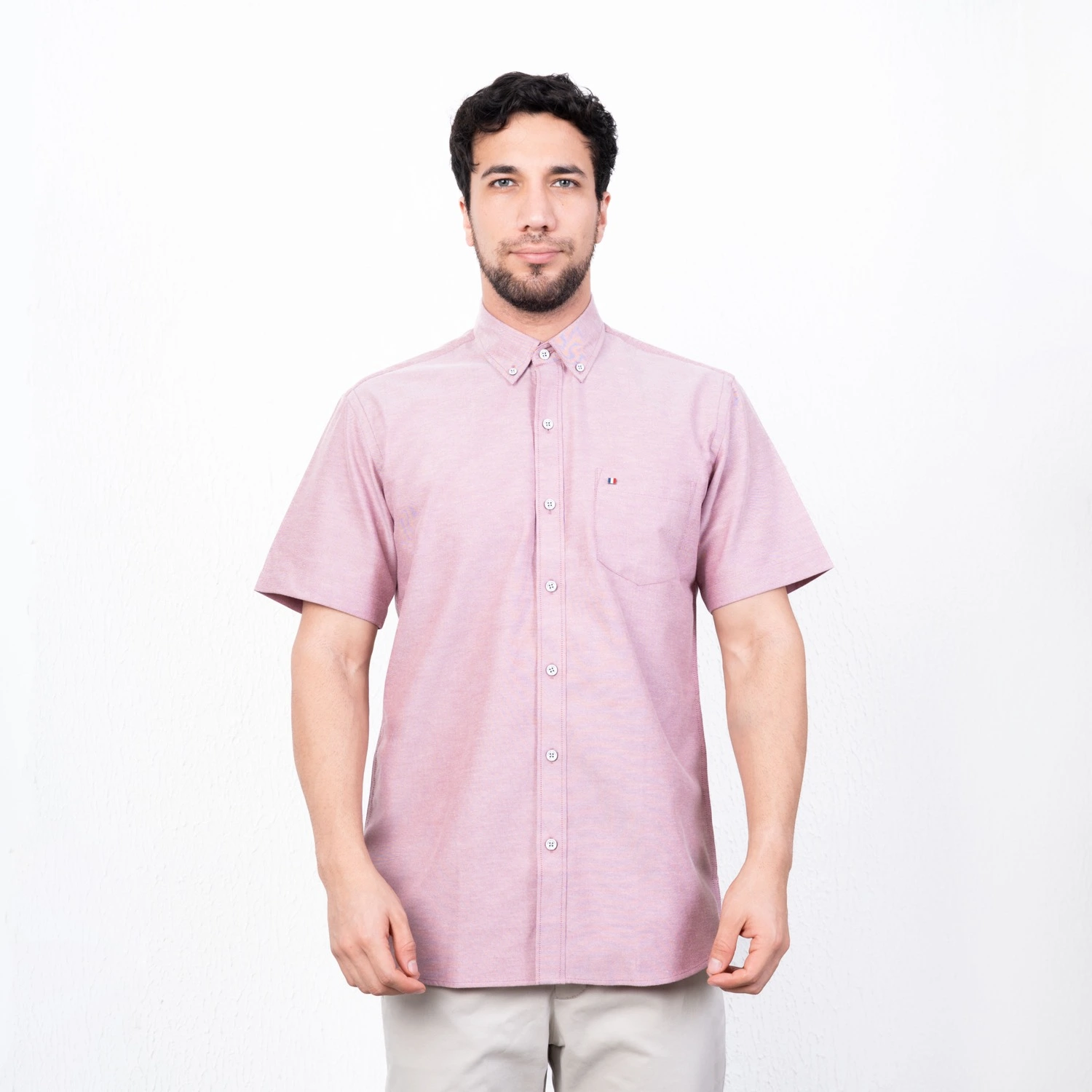 Camisa Oxford MC Etiqueta Azul con diseño Francés PC-62606CA - Imagen 15