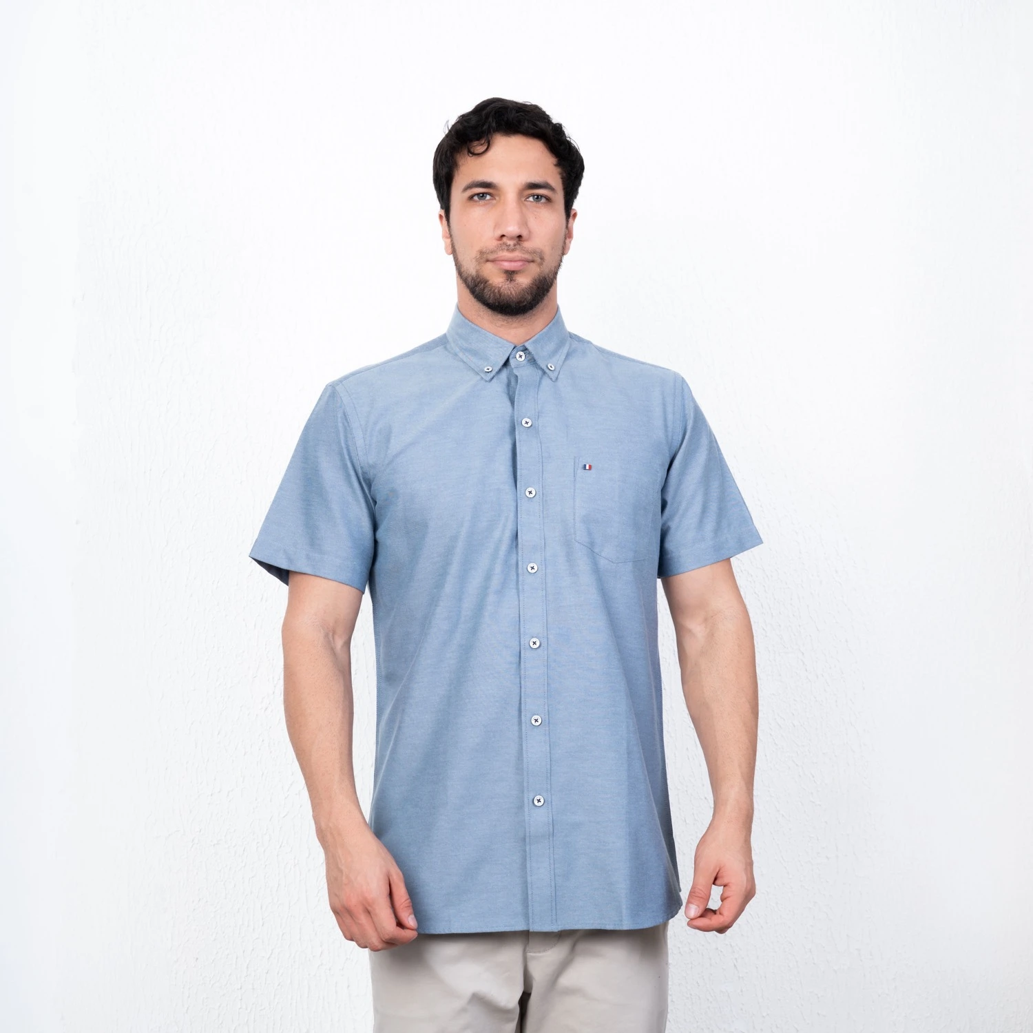 Camisa Oxford MC Etiqueta Azul con diseño Francés PC-62606CA - Imagen 35