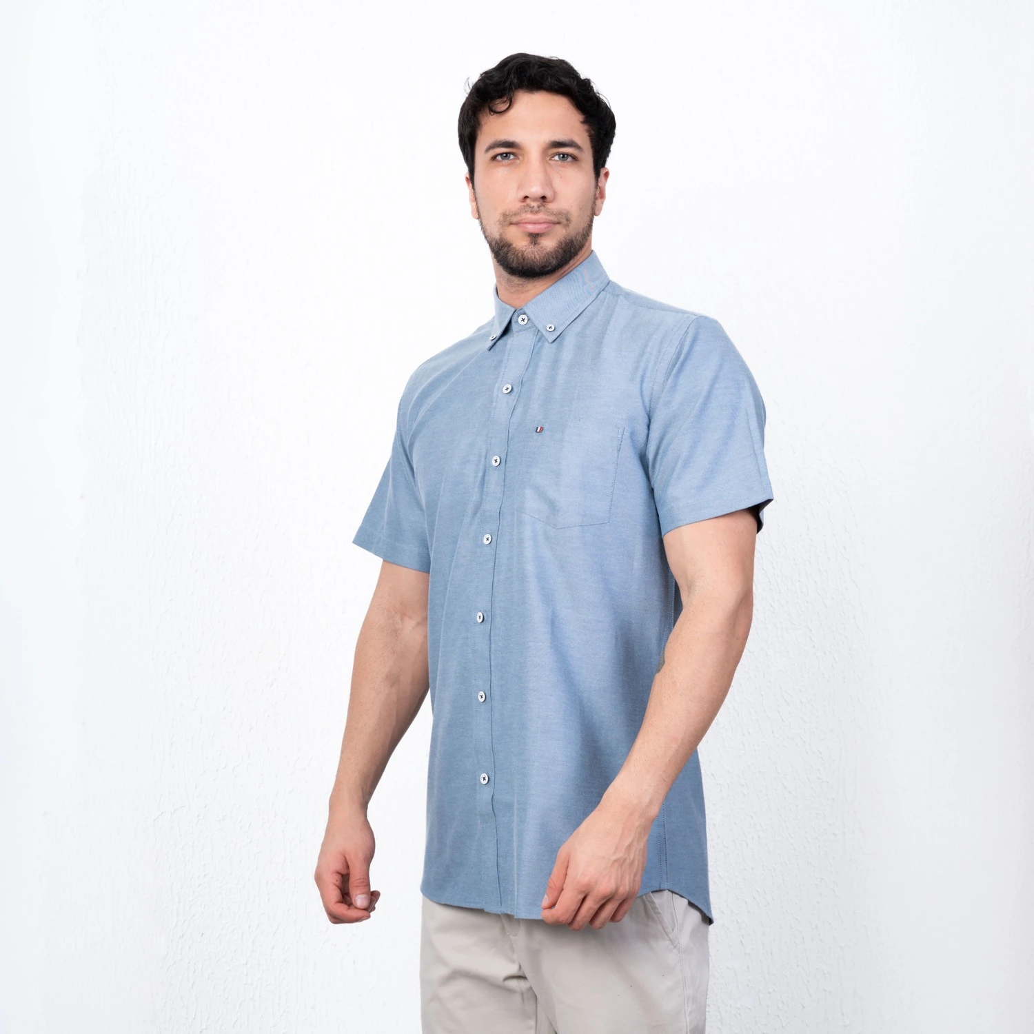 Camisa Oxford MC Etiqueta Azul con diseño Francés PC-62606CA - Imagen 38