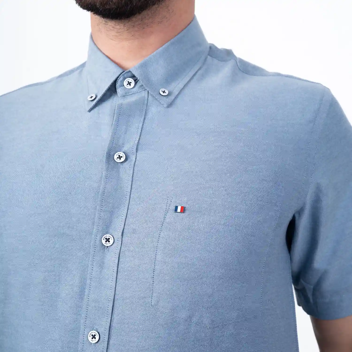 Camisa Oxford MC Etiqueta Azul con diseño Francés PC-62606CA - Imagen 36