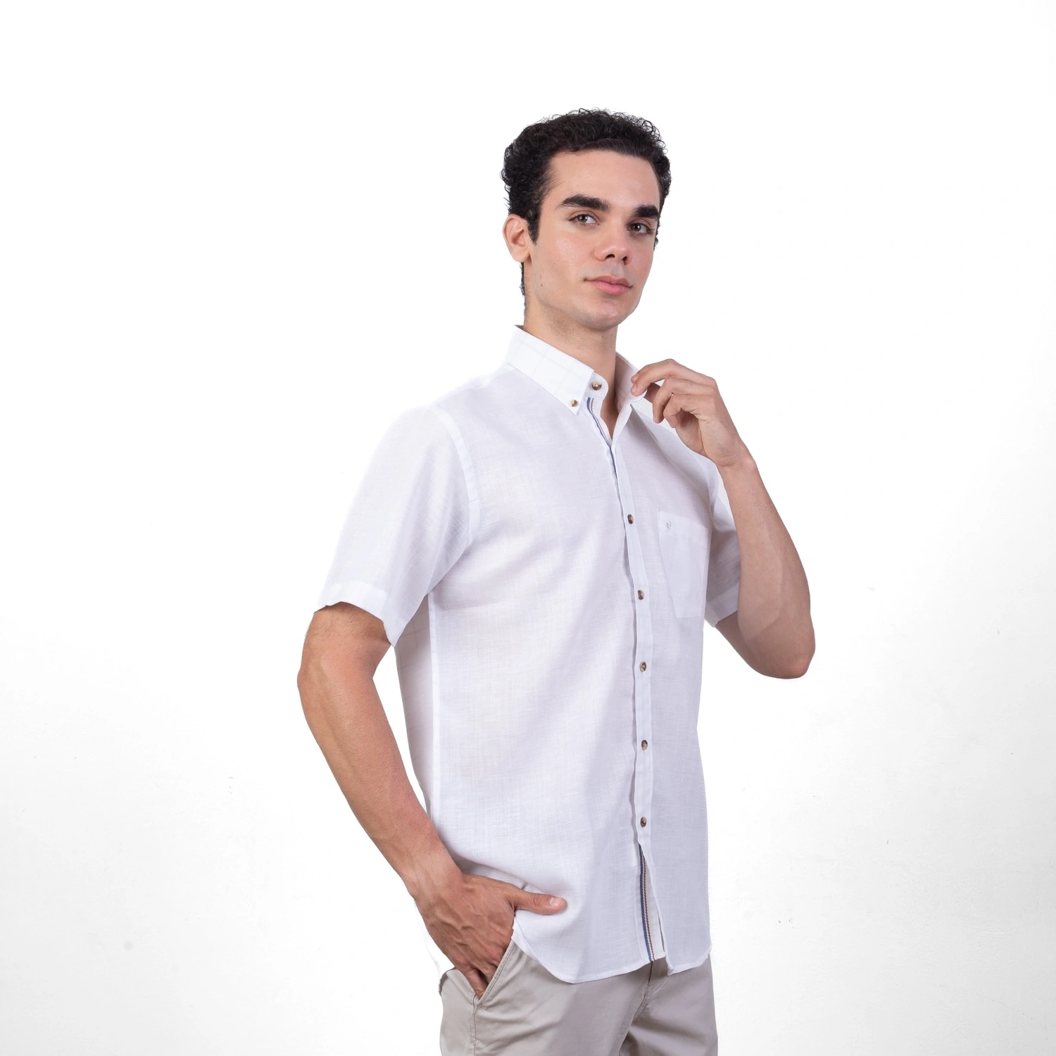 Camisa MC Etiqueta Linen Collection PC-62406CA - Imagen 3