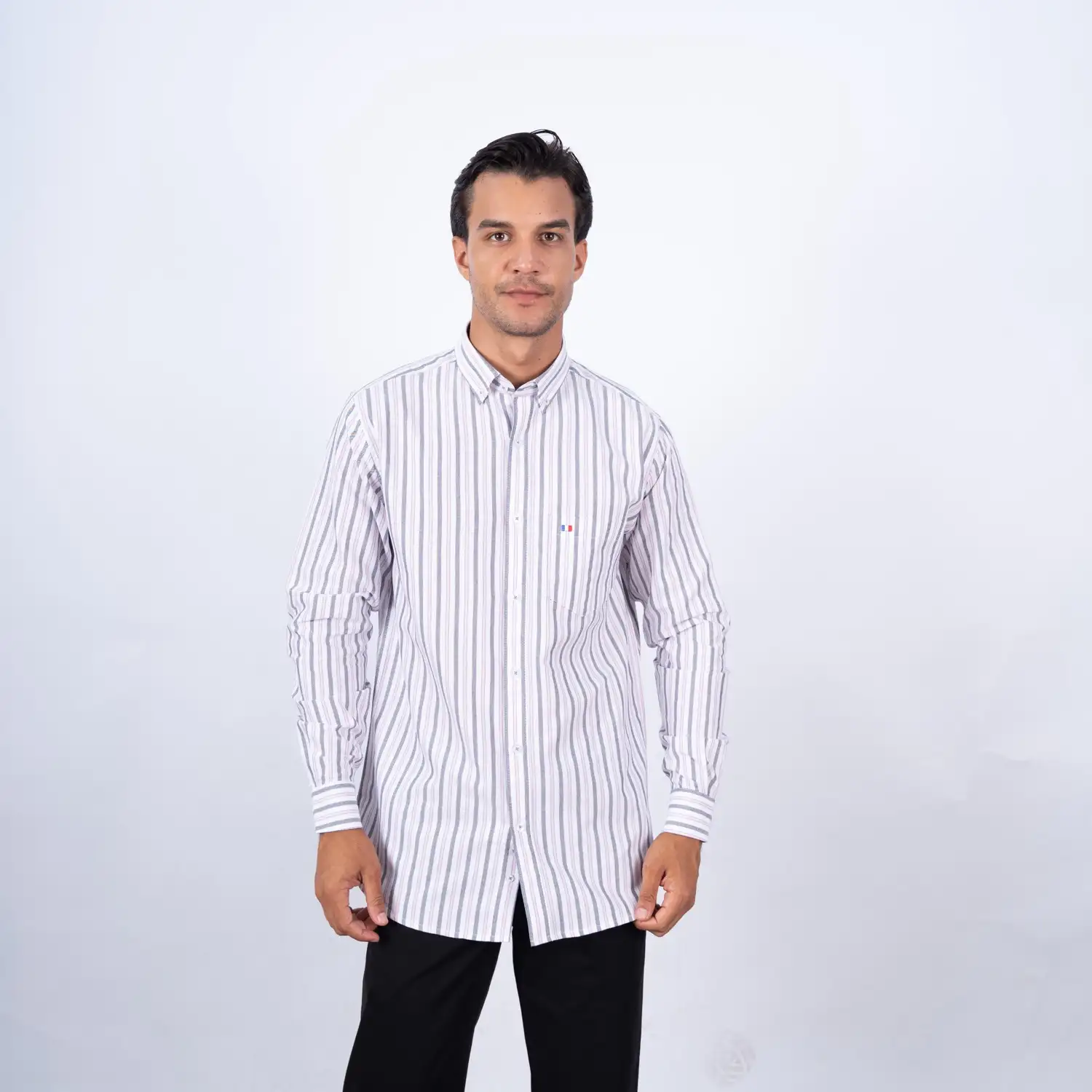 Camisa ML Etiqueta Azul con diseño Francés PC-63604CA - Imagen 7