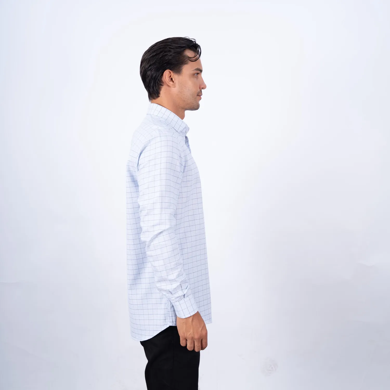 Camisa ML Sport con Cuello Frances Etiqueta Tessuto Made in Italy PC-63701CA - Imagen 2