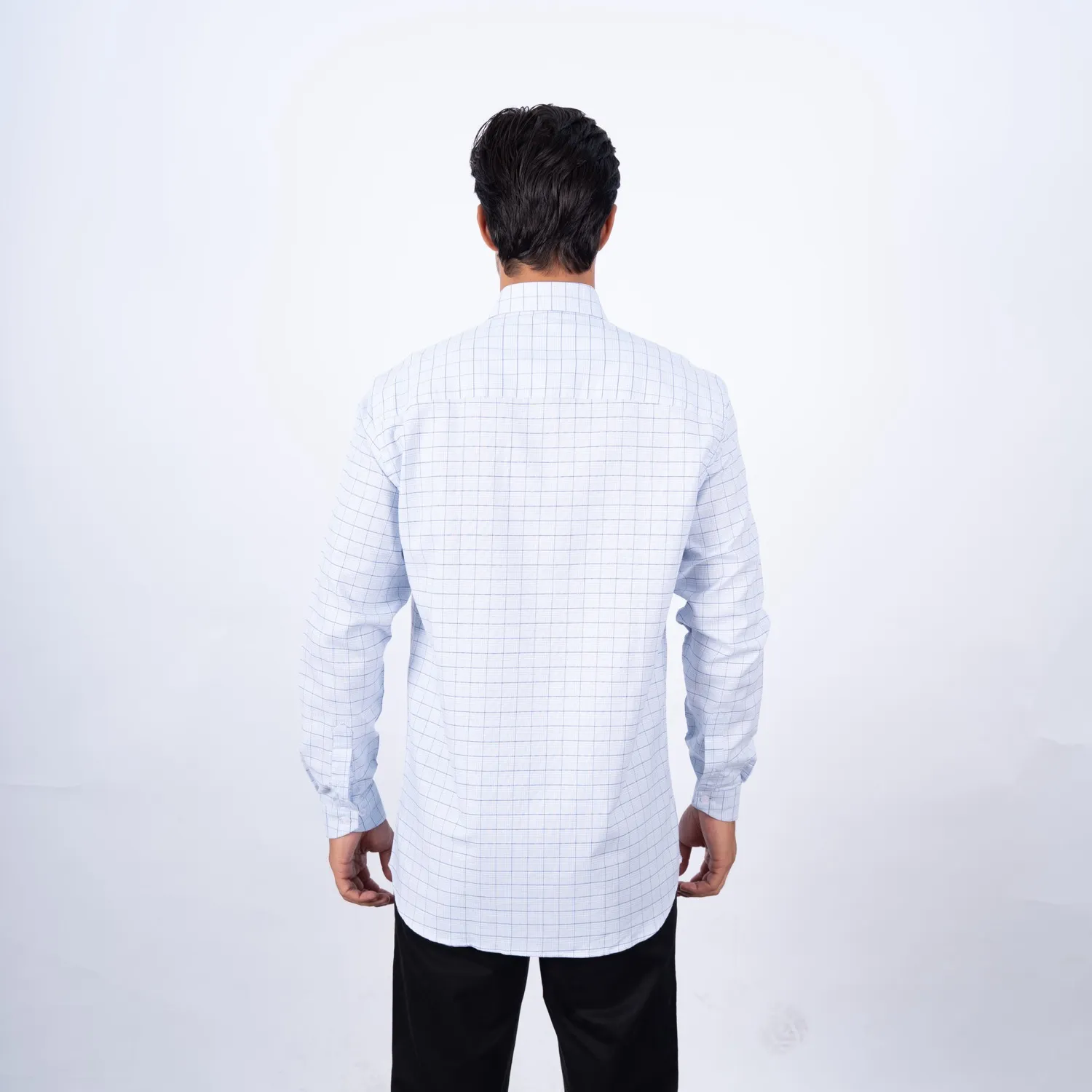 Camisa ML Sport con Cuello Frances Etiqueta Tessuto Made in Italy PC-63701CA - Imagen 4