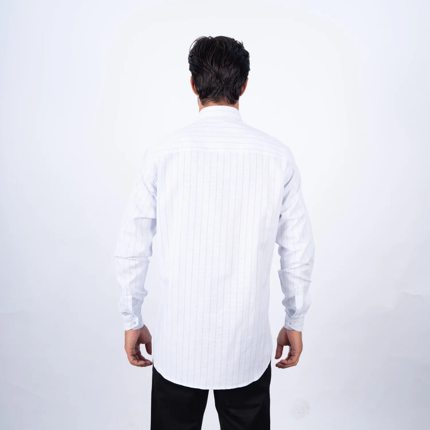 Camisa ML Sport con Cuello Frances Etiqueta Tessuto PC-63700CA - Imagen 3