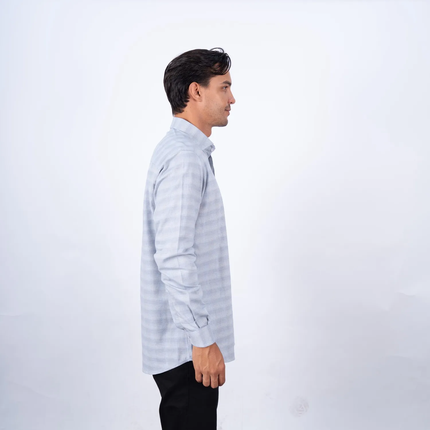 Camisa ML Sport con Cuello Frances Etiqueta Tessuto Made in Italy PC-63702CA - Imagen 3