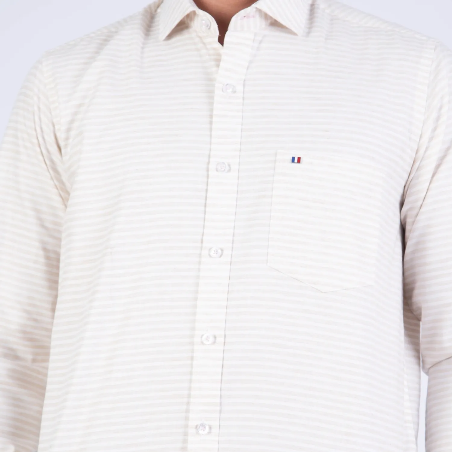 Camisa ML Sport con Cuello Frances Etiqueta Puro Lino Italy PC-63800CAA - Imagen 11
