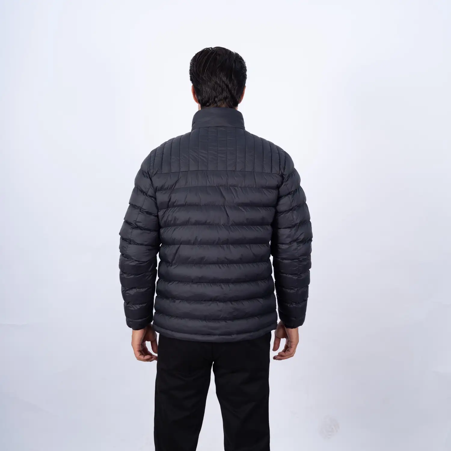 Casaca de Nylon Zipper en contraste con diseño francés PC-63102CS - Imagen 6