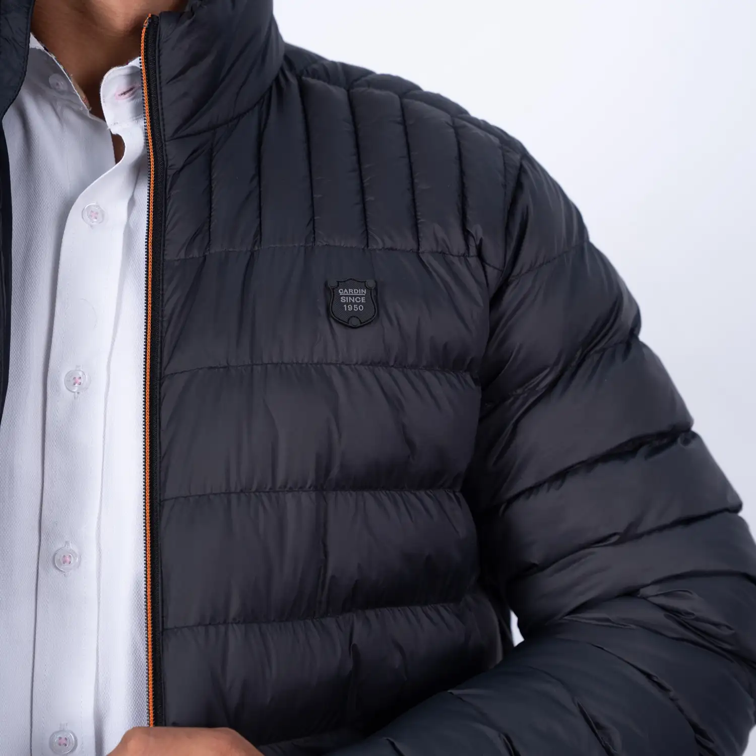 Casaca de Nylon Zipper en contraste con diseño francés PC-63102CS - Imagen 5
