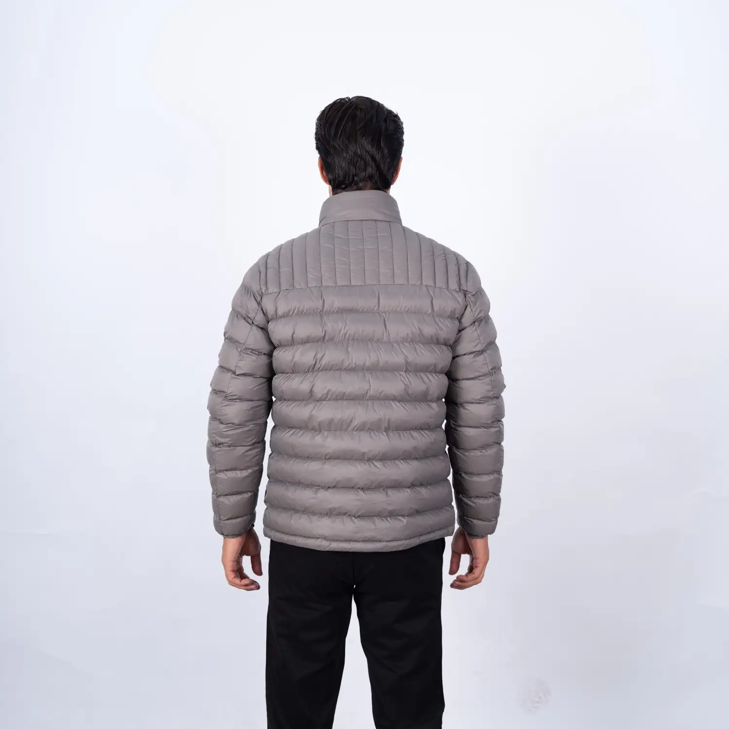 Casaca de Nylon Zipper en contraste con diseño francés PC-63102CS - Imagen 9