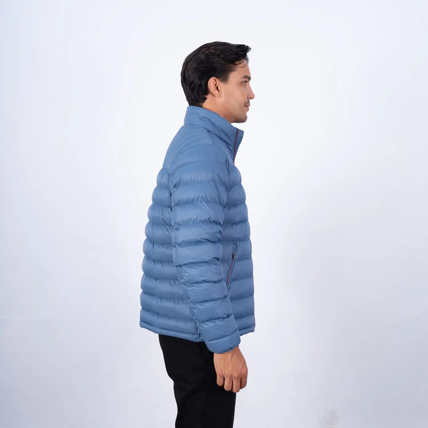Casaca de Nylon Zipper en contraste con diseño francés PC-63102CS - Imagen 20