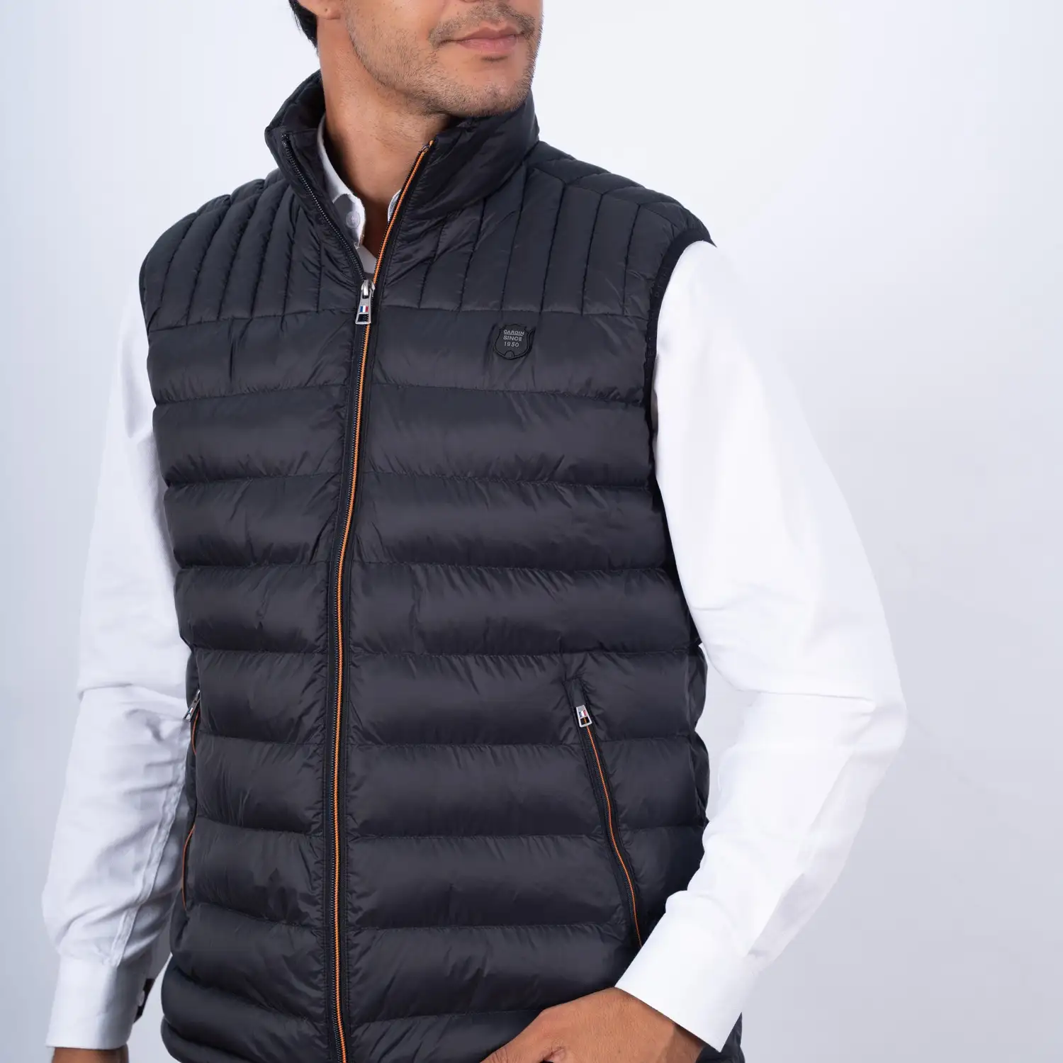 Chaleco de Nylon Zipper en contraste con diseño francés PC-63103CS - Imagen 6
