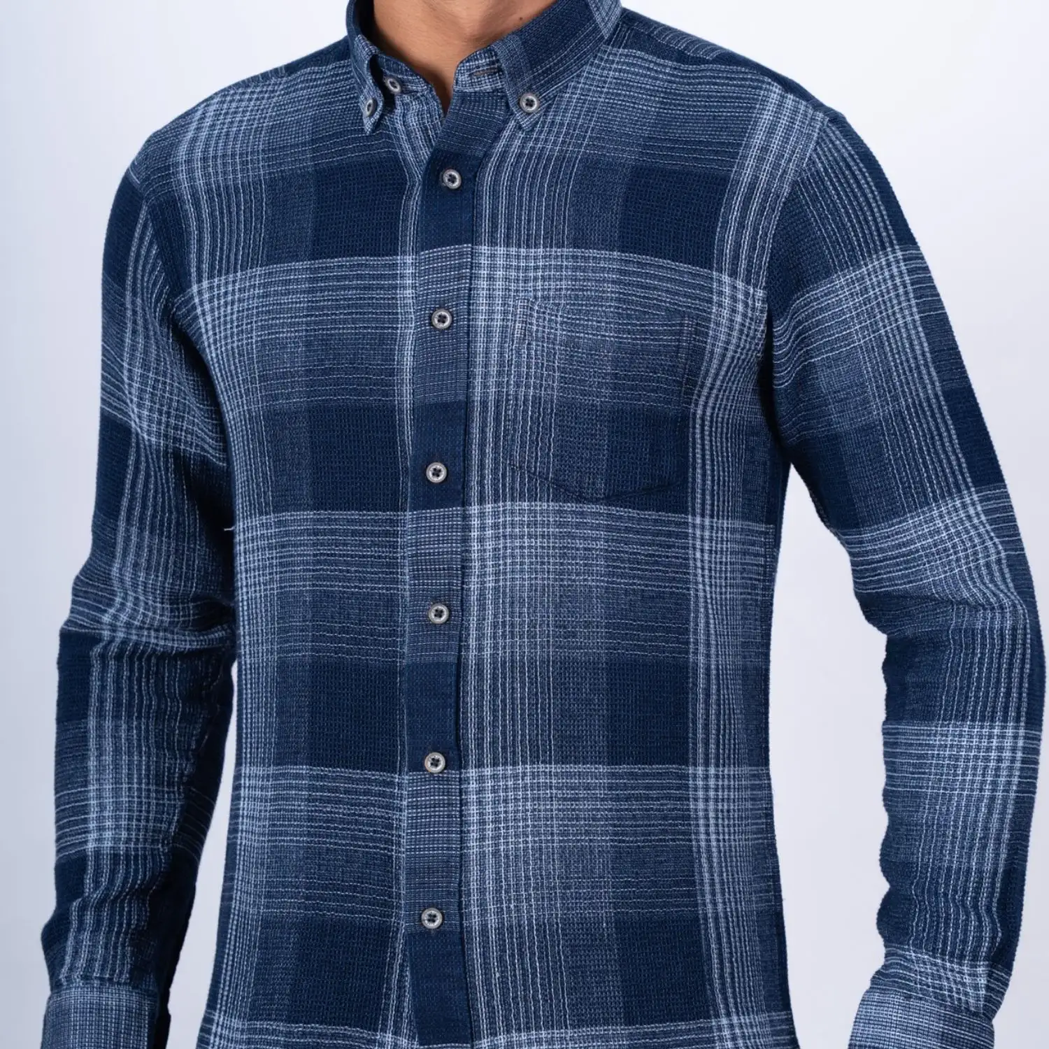 Camisa ML Etiqueta Pierre Cardin Jeans con diseño Francés PC-63502CA - Imagen 5