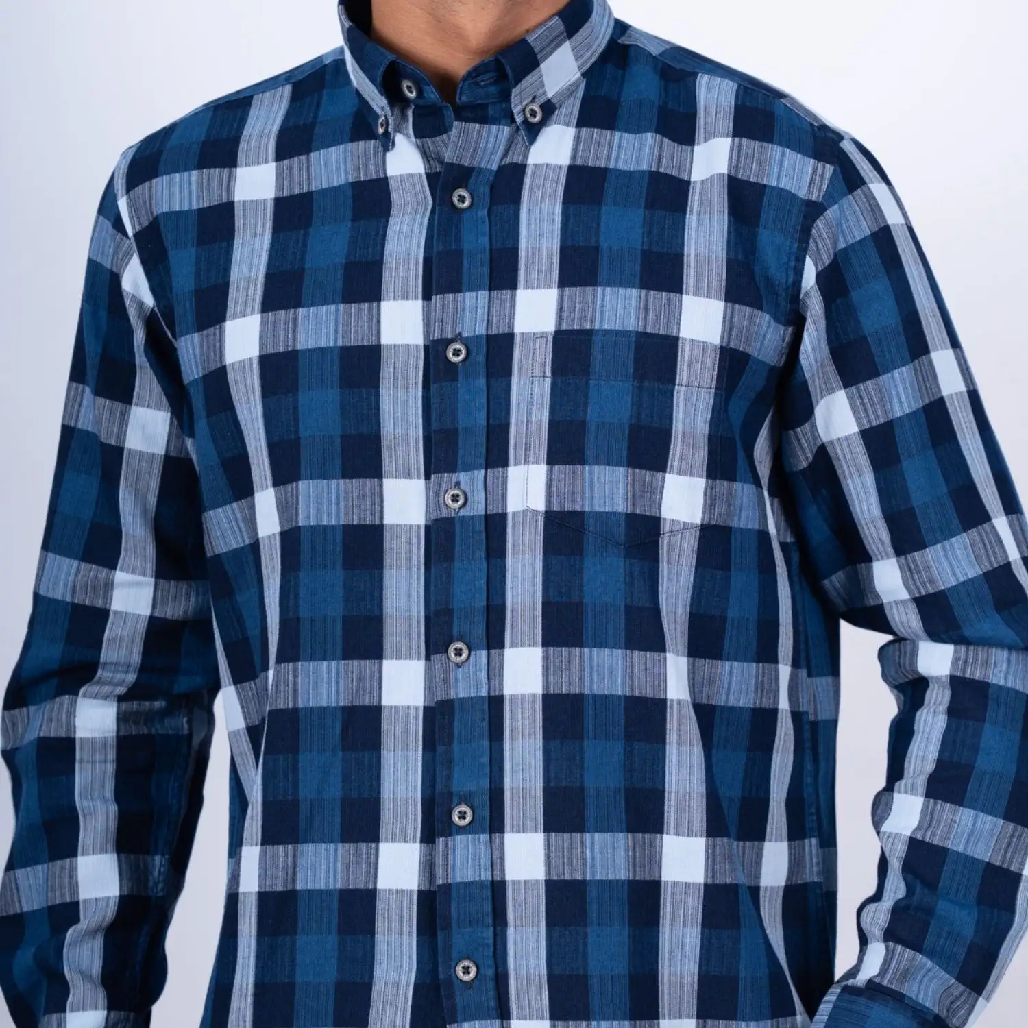 Camisa ML Etiqueta Pierre Cardin Jeans con diseño Francés PC-63501CA - Imagen 5