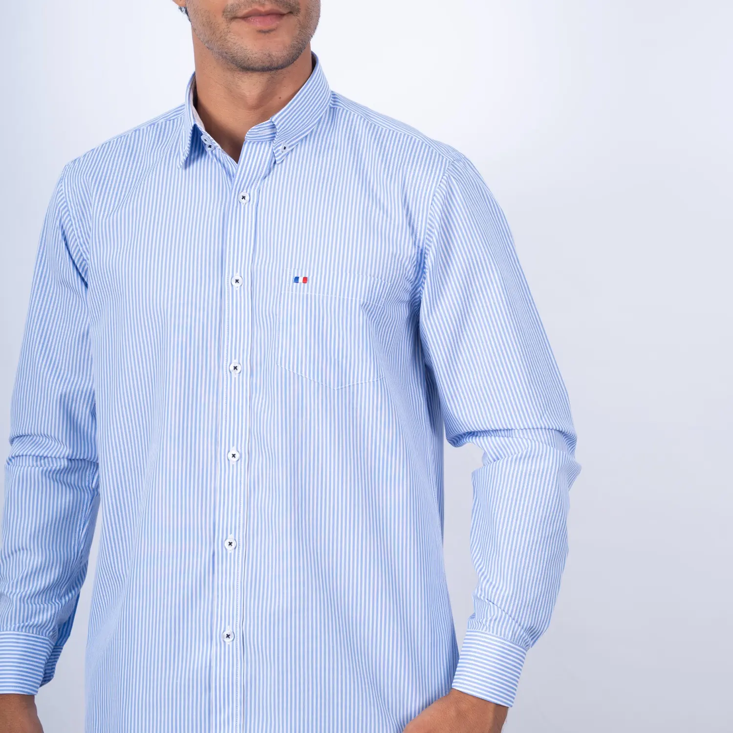 Camisa ML Etiqueta Azul PC-63608CA - Imagen 3