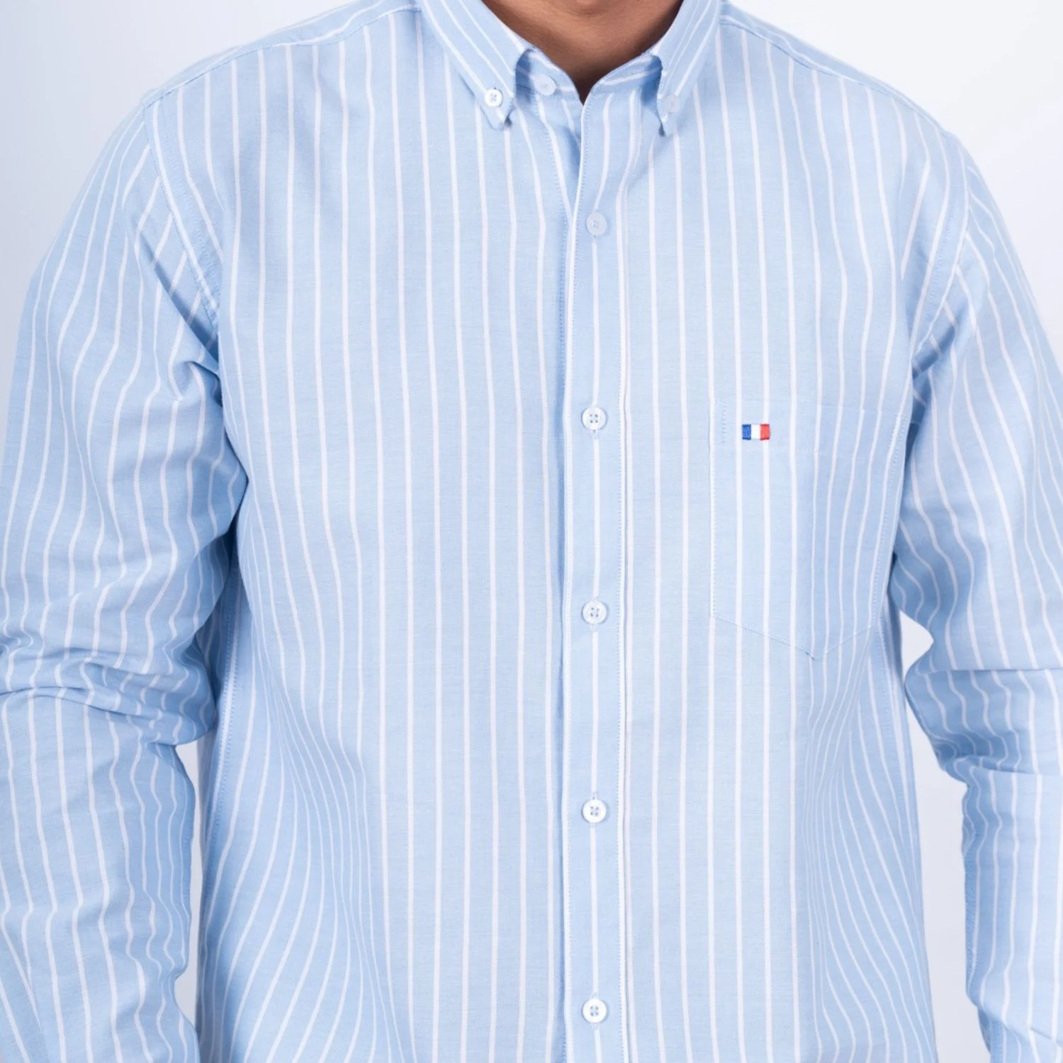 Camisa ML Etiqueta Azul con diseño Francés PC-63605CA - Imagen 3
