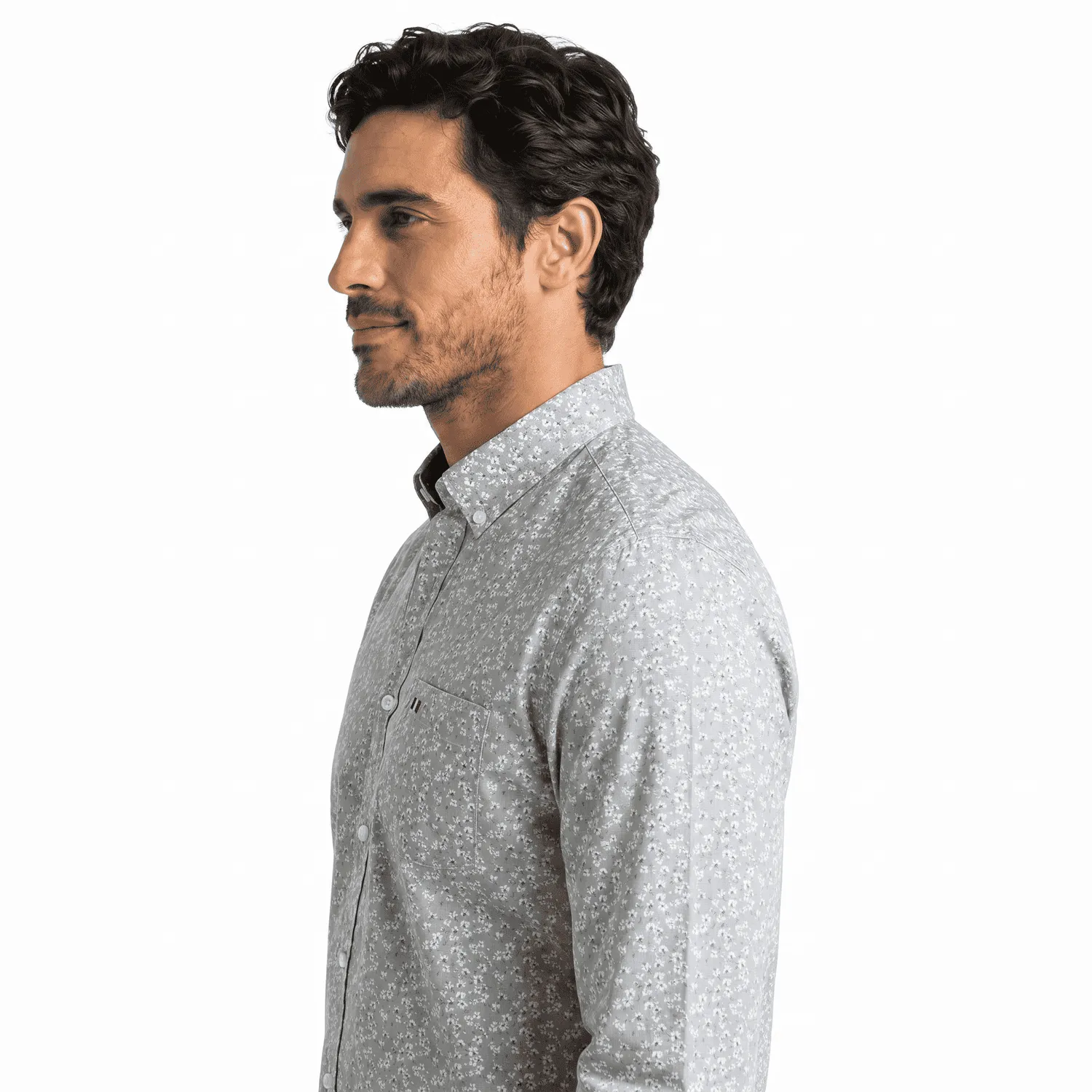 Camisa ML Estampada Etiqueta Azul con diseño Francés PC-63622CA - Imagen 9